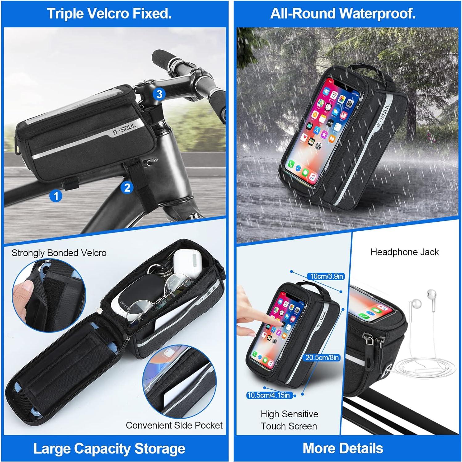 Juego de Accesorios para Bicicleta SODPE - 8 Piezas, Luces USB