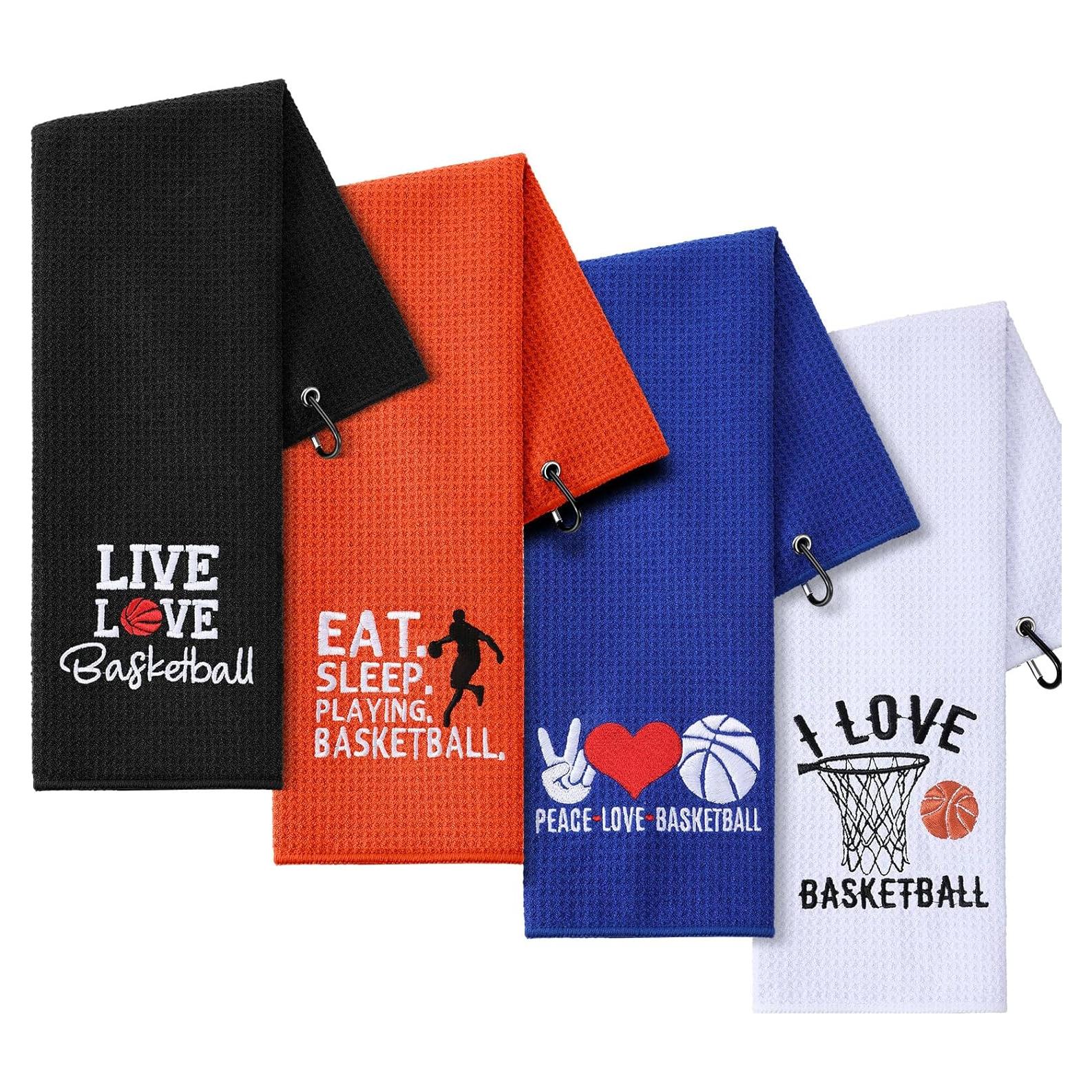 Set de 4 Toallas de Baloncesto VitalCozy 40x60 cm Microfibra