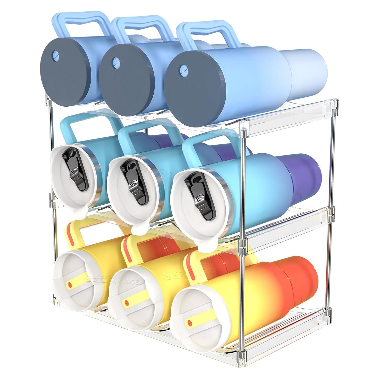 Organizador de Botellas de Agua Yieach 3 Niveles 9 Botellas