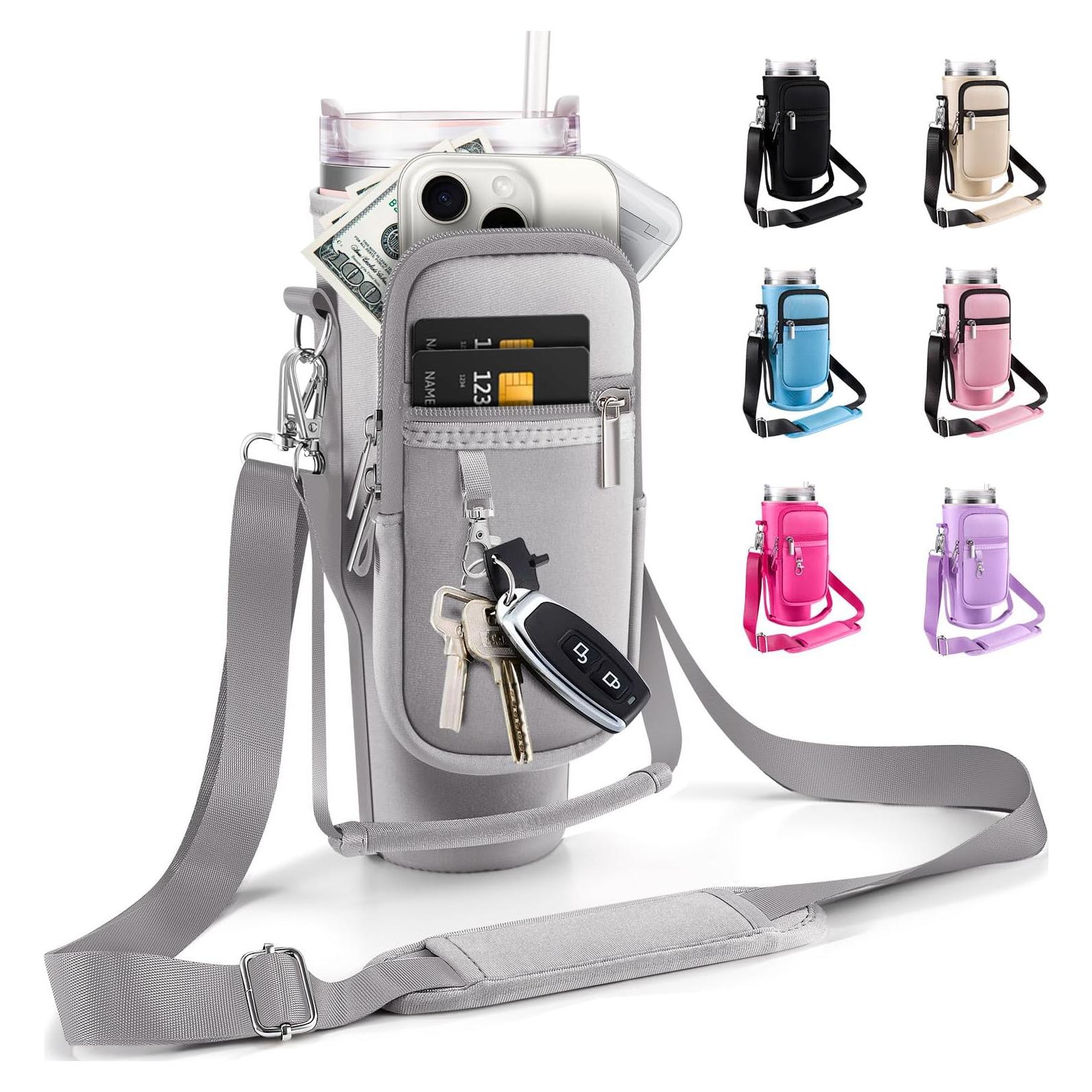 Bolsa de Transporte KTKUDY para Tumbler 40oz con Asa - Gris