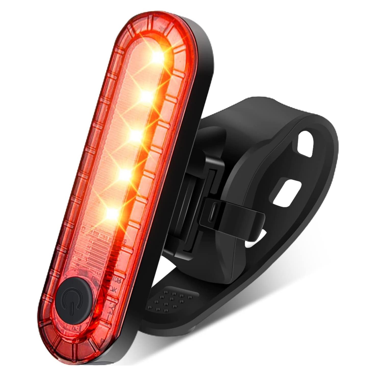 Luz Trasera Inteligente EBUYFIRE para Bicicleta Rojo 5LED