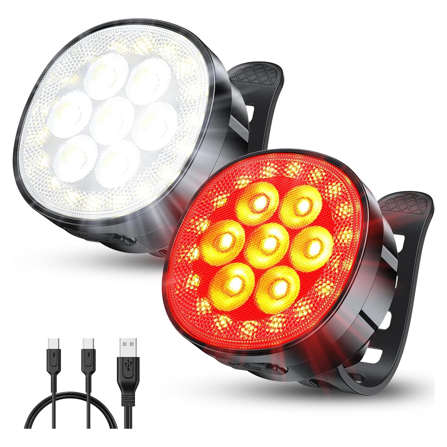 Luces LED Recargables para Bicicleta Viccux Q7 IP65 12 Modos