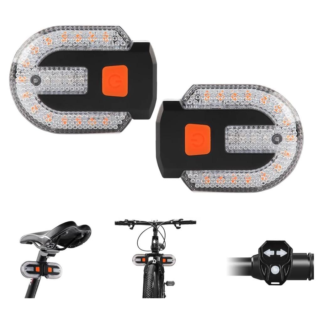 Luz Trasera de Bicicleta Teguangmei con Señal de Giro 120 Lúmenes