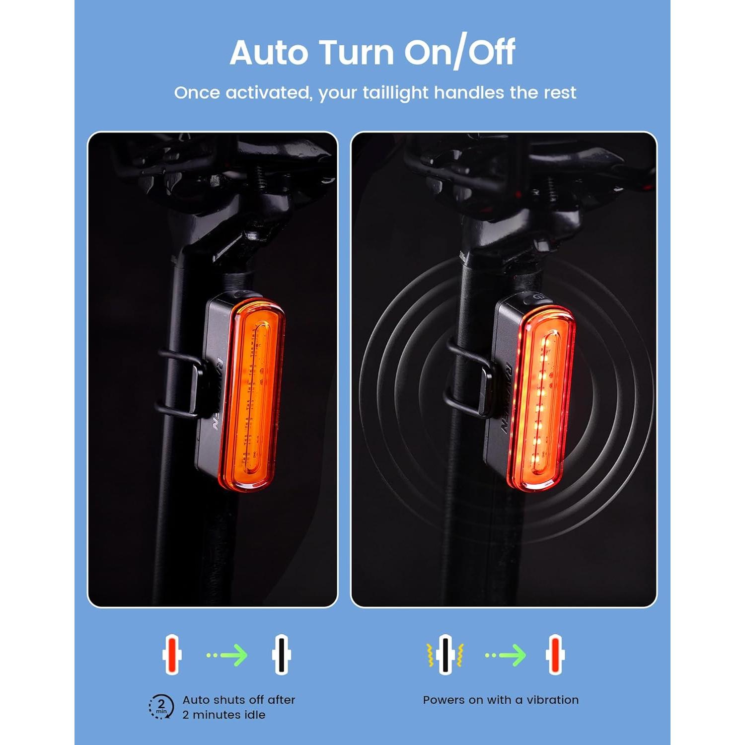 Luz Trasera para Bicicleta RAVEMEN TR30 Recargable USB-C