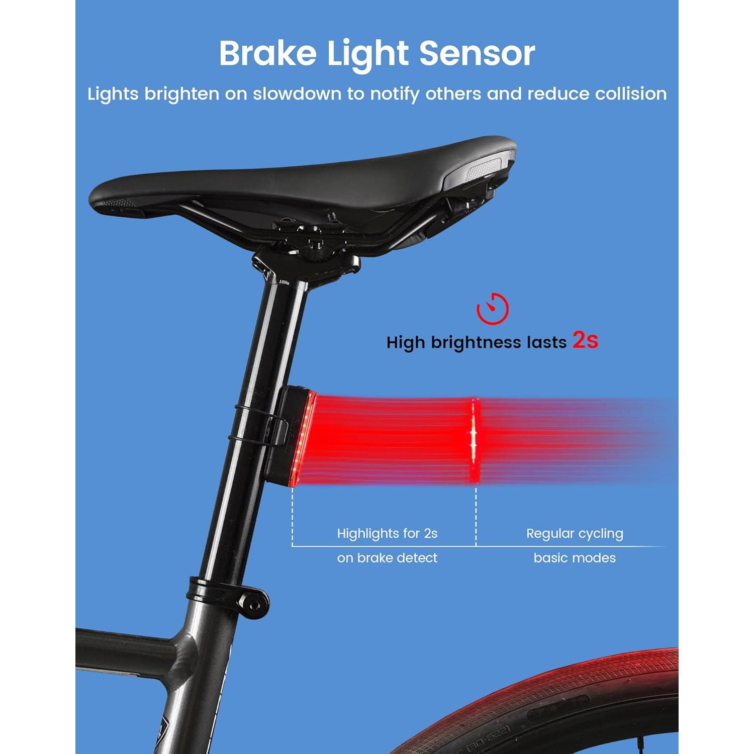 Luz Trasera para Bicicleta RAVEMEN TR30 Recargable USB-C