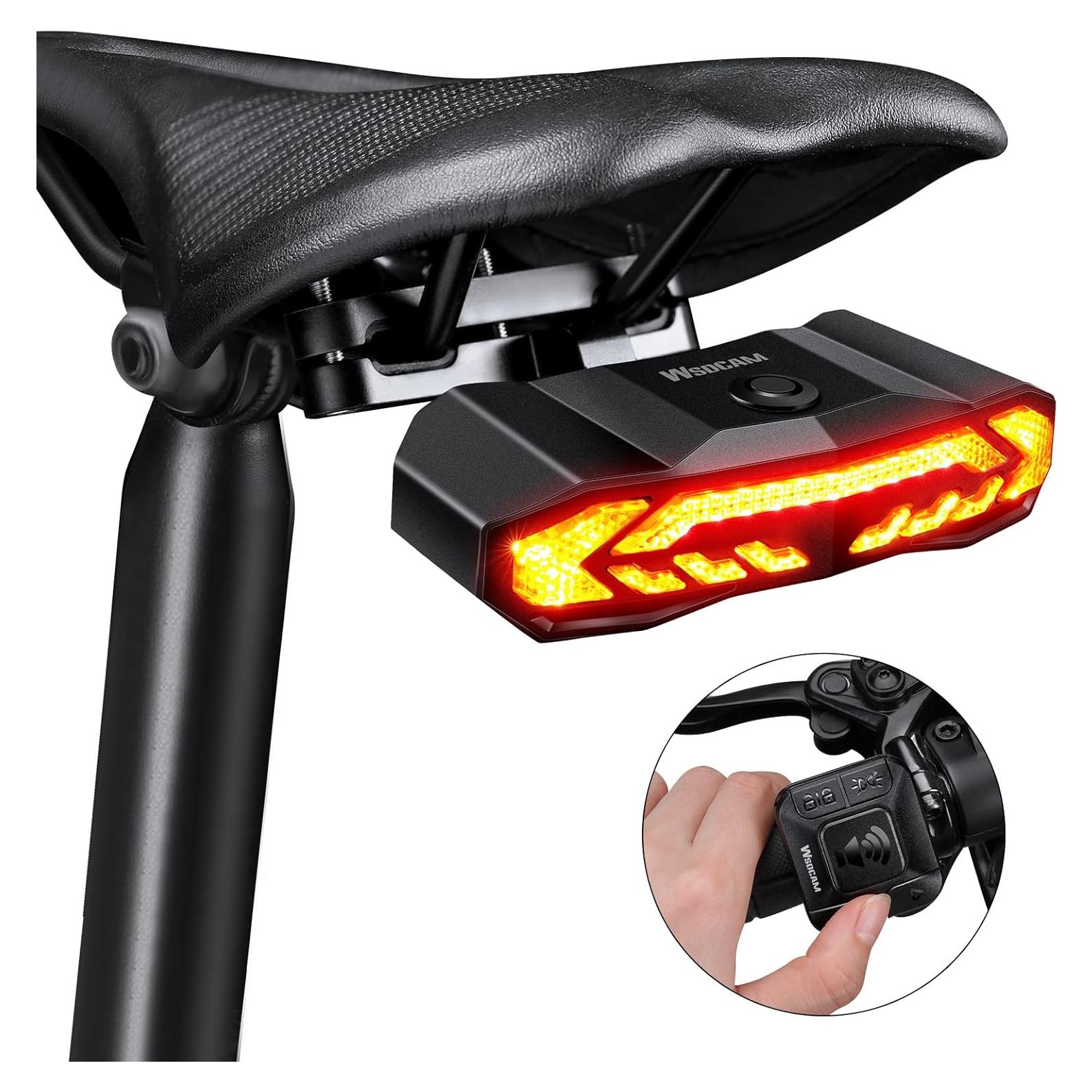 Luz Trasera Inteligente WSDCAM para Bicicleta con Control Remoto