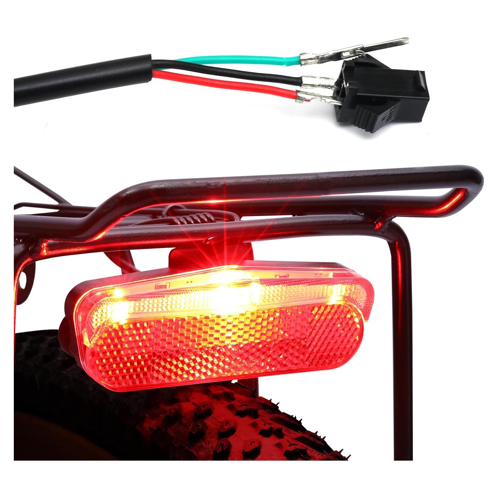 Luz Trasera Zaisport ER-18 para EBike DC 6V-60V Impermeable