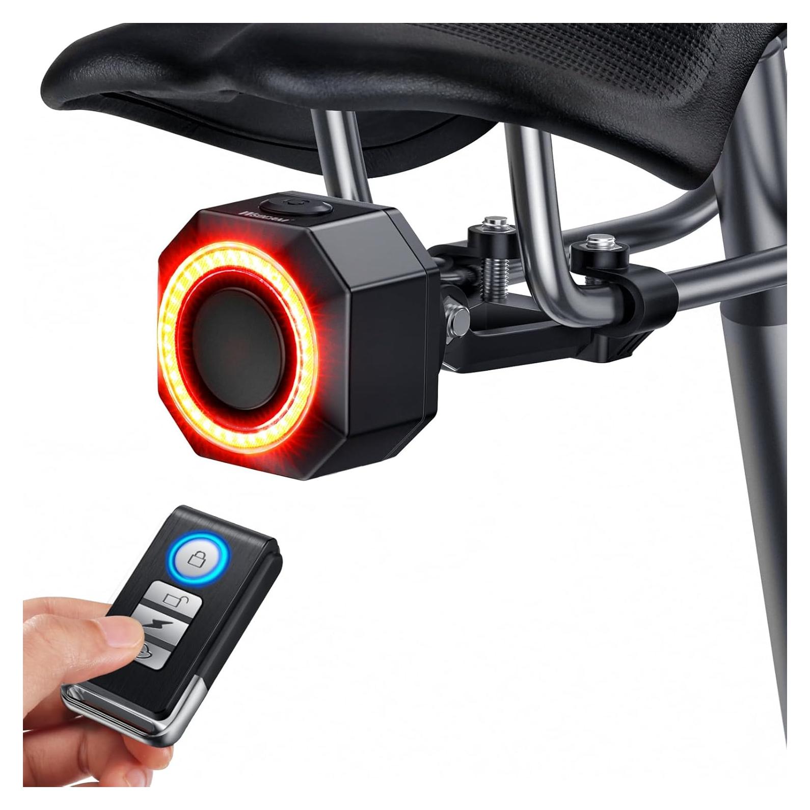 Luz Trasera de Bicicleta WSDCAM KS-SF33R con Alarma 110dB