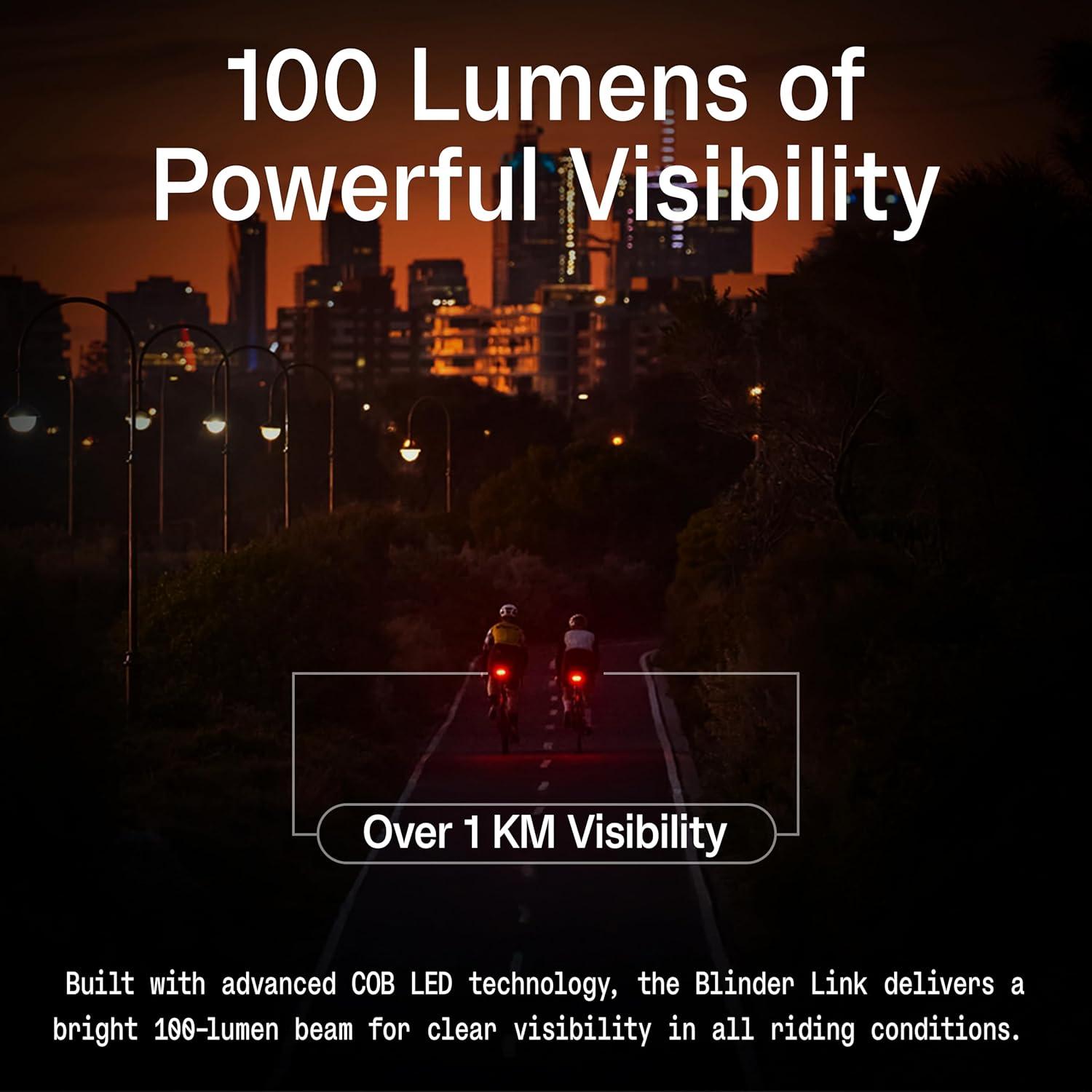 Luz Trasera de Bicicleta KNOG Blinder Link 100 Lúmenes USB-C