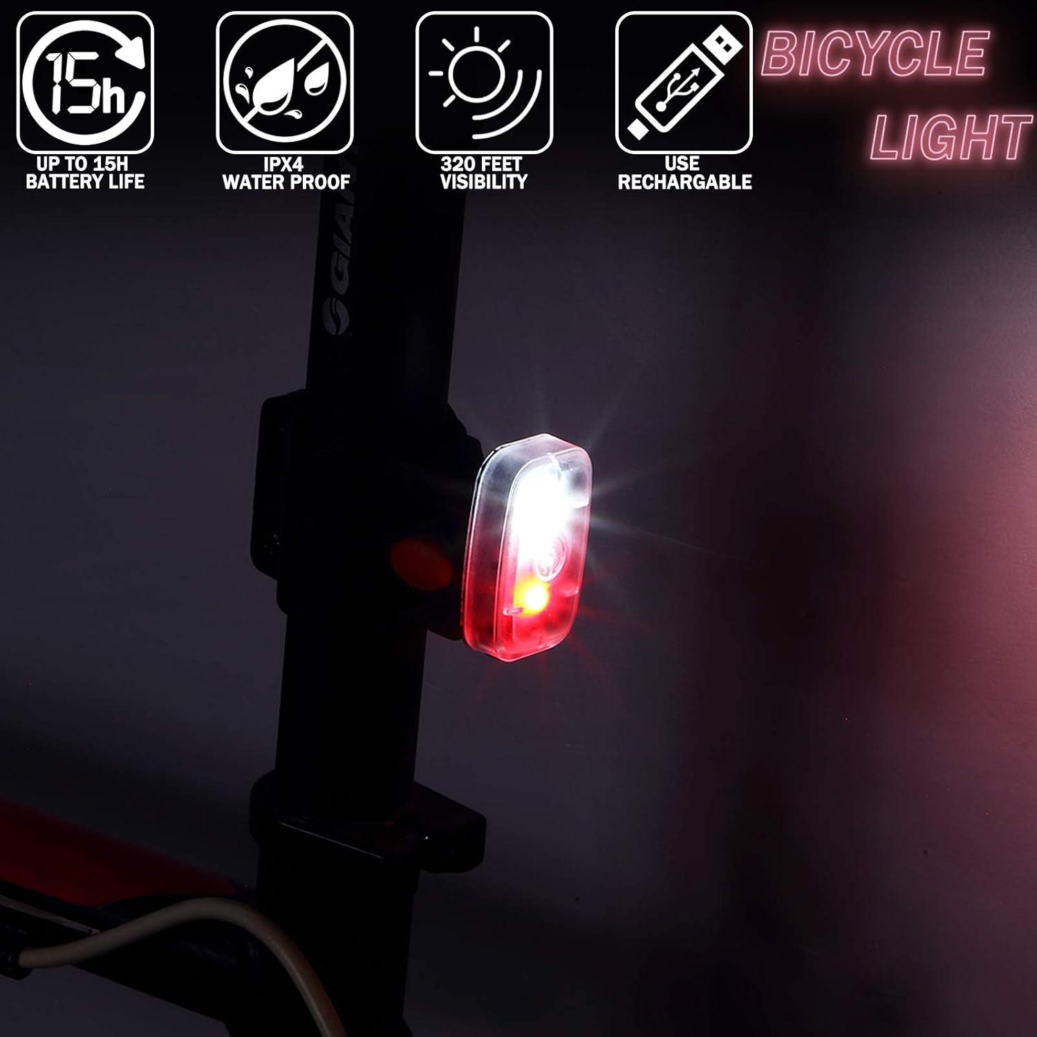 Luces LED de Seguridad Mudder Recargables USB para Correr y Bicicleta