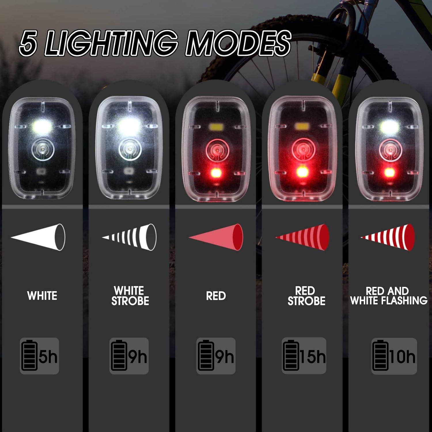 Luces LED de Seguridad Mudder Recargables USB para Correr y Bicicleta