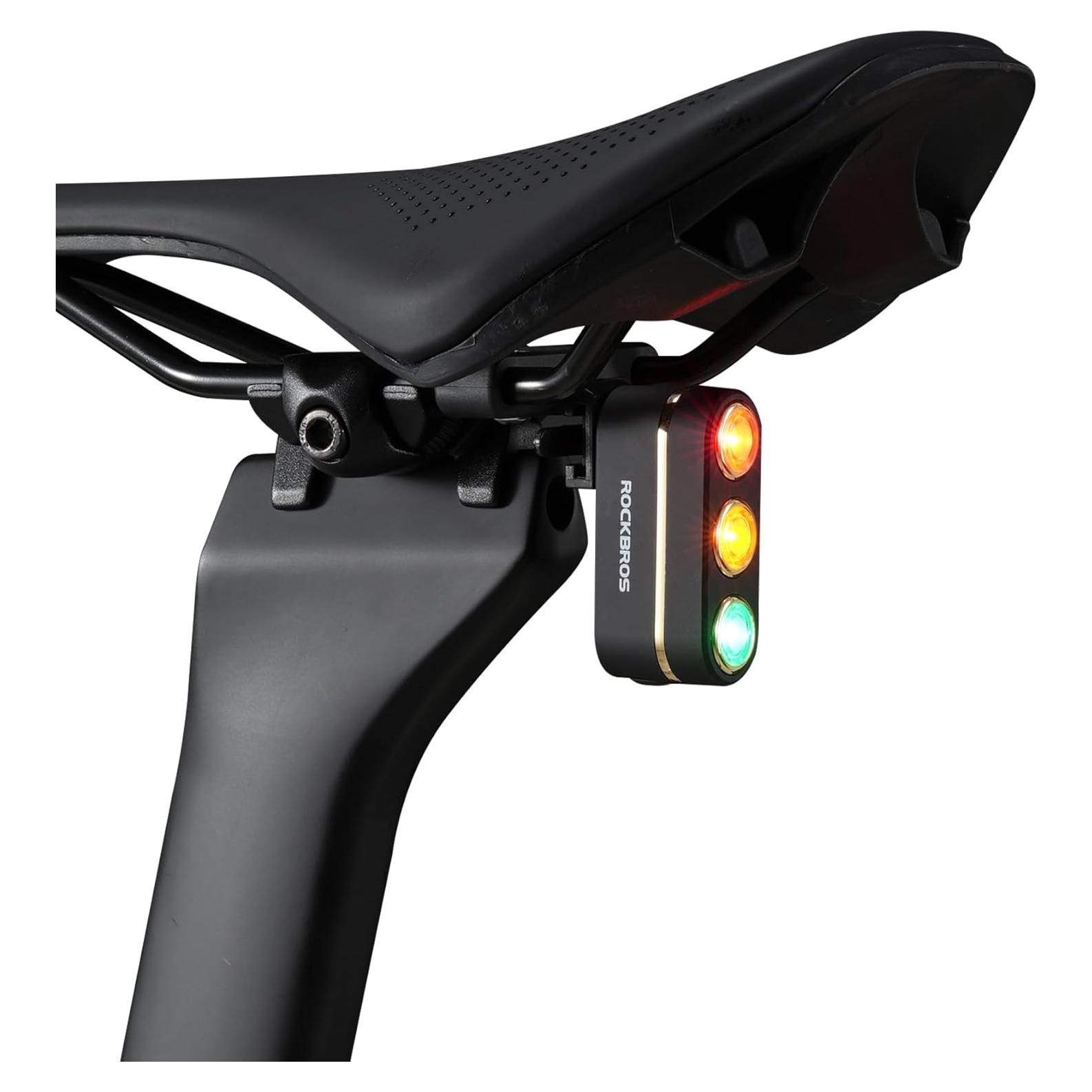 Luz Trasera Recargable ROCKBROS para Bicicleta IPX6 120 Lúmenes