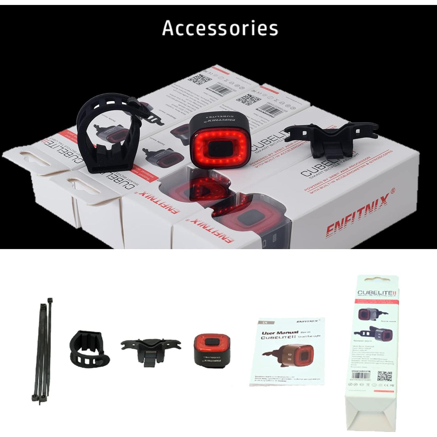 Luz Inteligente Trasera ENFITNIX CUBELITE II Recargable USB