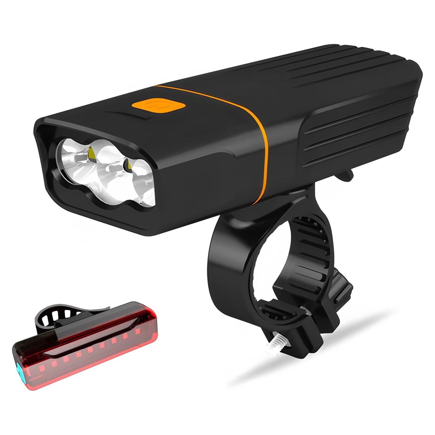 Luz de Bicicleta Recargable USB Gyhuego LED Frontal y Trasera