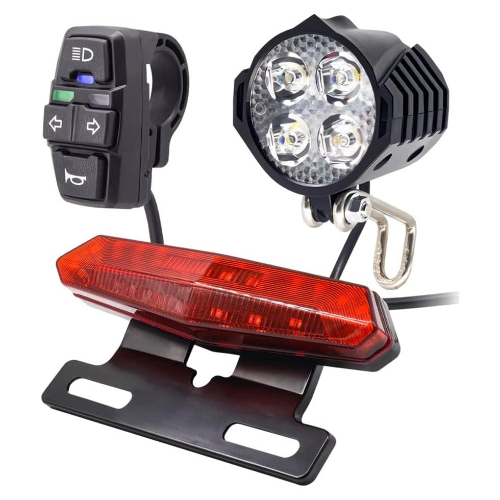 Kit de Luz para Ebike Onature 36V 48V con Claxon 100dB