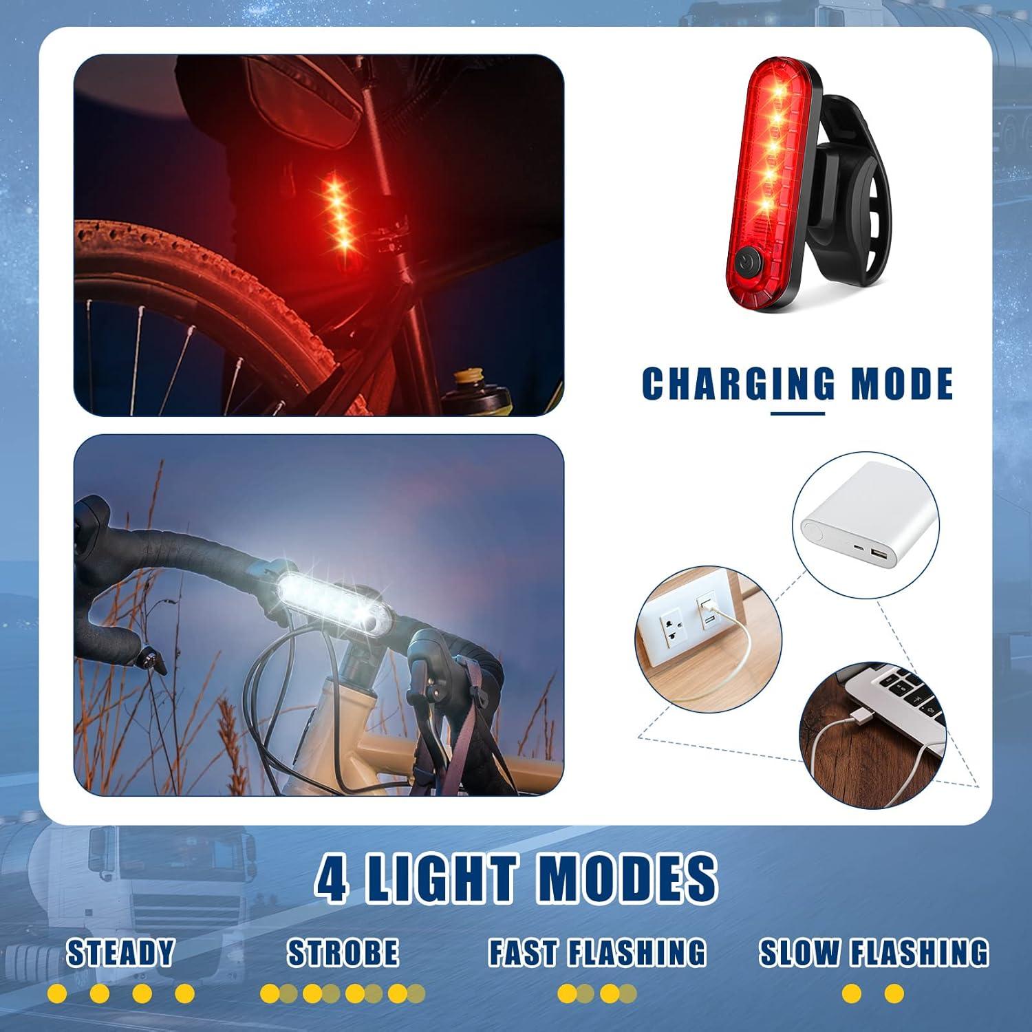 Paquete de 20 luces traseras LED recargables Jerify USB