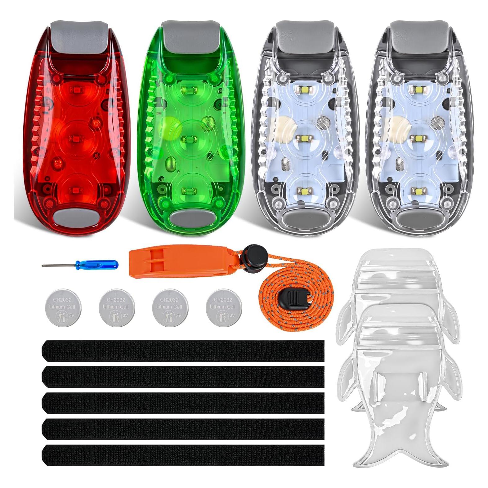 Luces de Seguridad LED Nilight 4Pcs Rojo Verde Blanco Impermeables