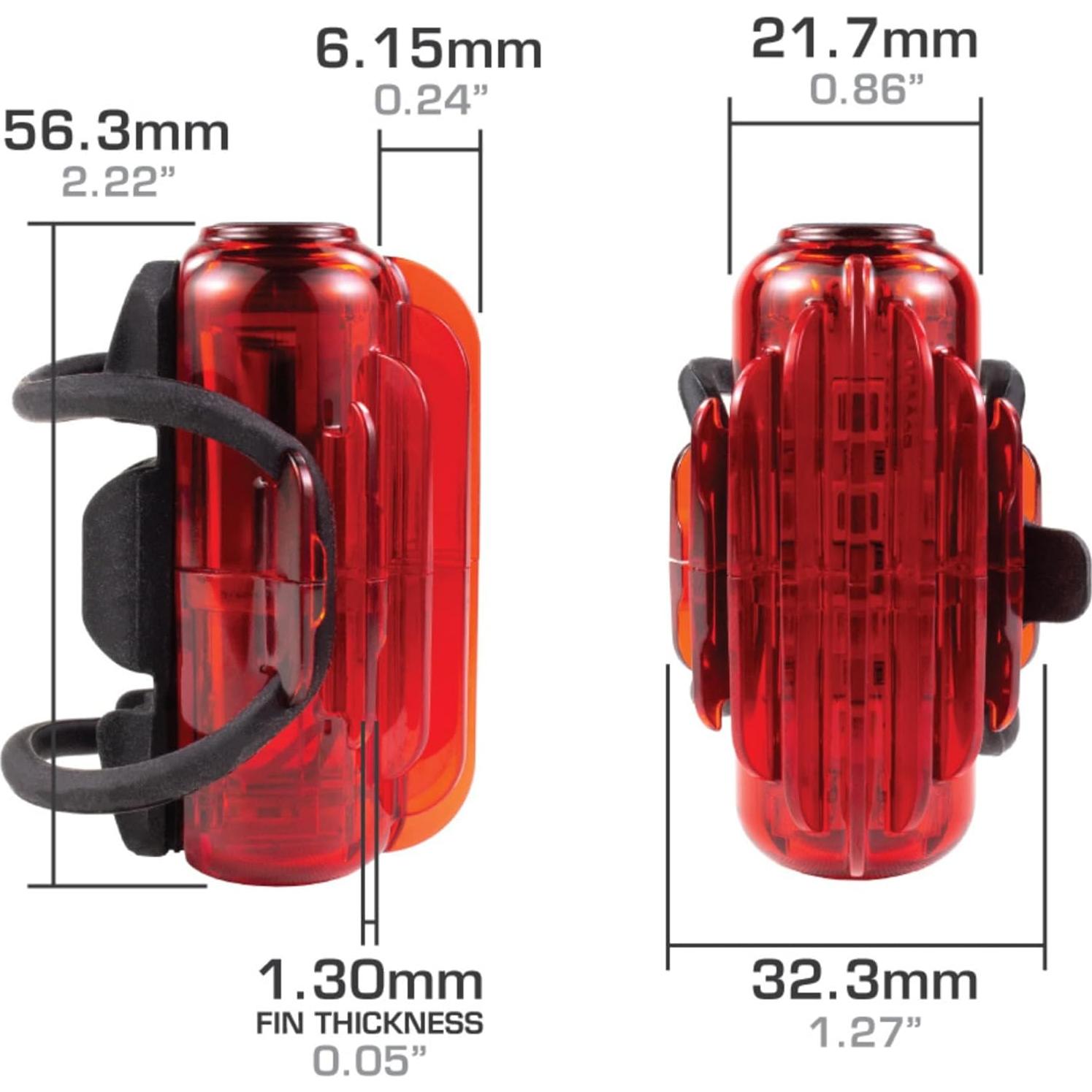 Luz Trasera de Bicicleta Serfas Cosmo 30 - 30 Lúmenes, 5 Modos