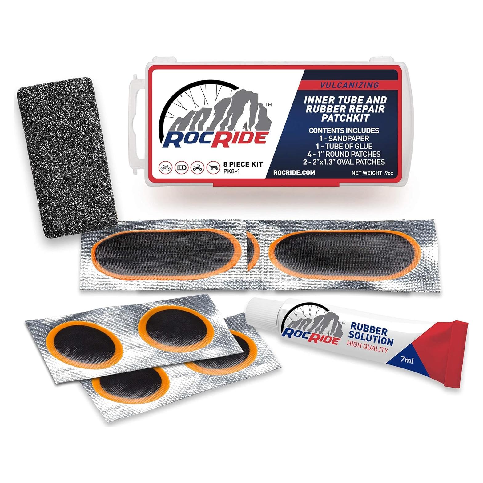 Kit de Parche para Cámara de Bicicleta RocRide 8 Piezas