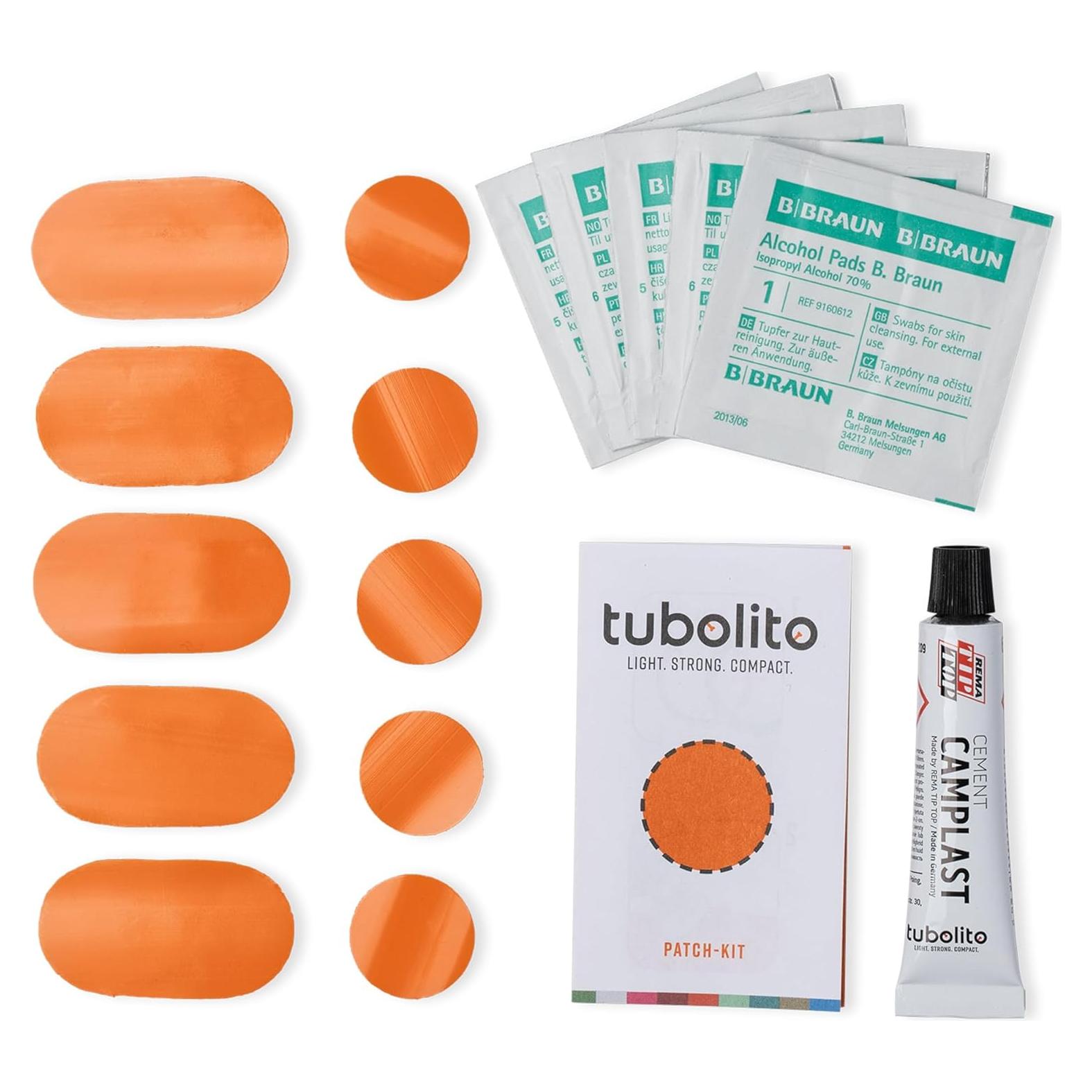 Kit de Parcheo Tubolito Flix 5 Parches Grandes y 5 Pequeños