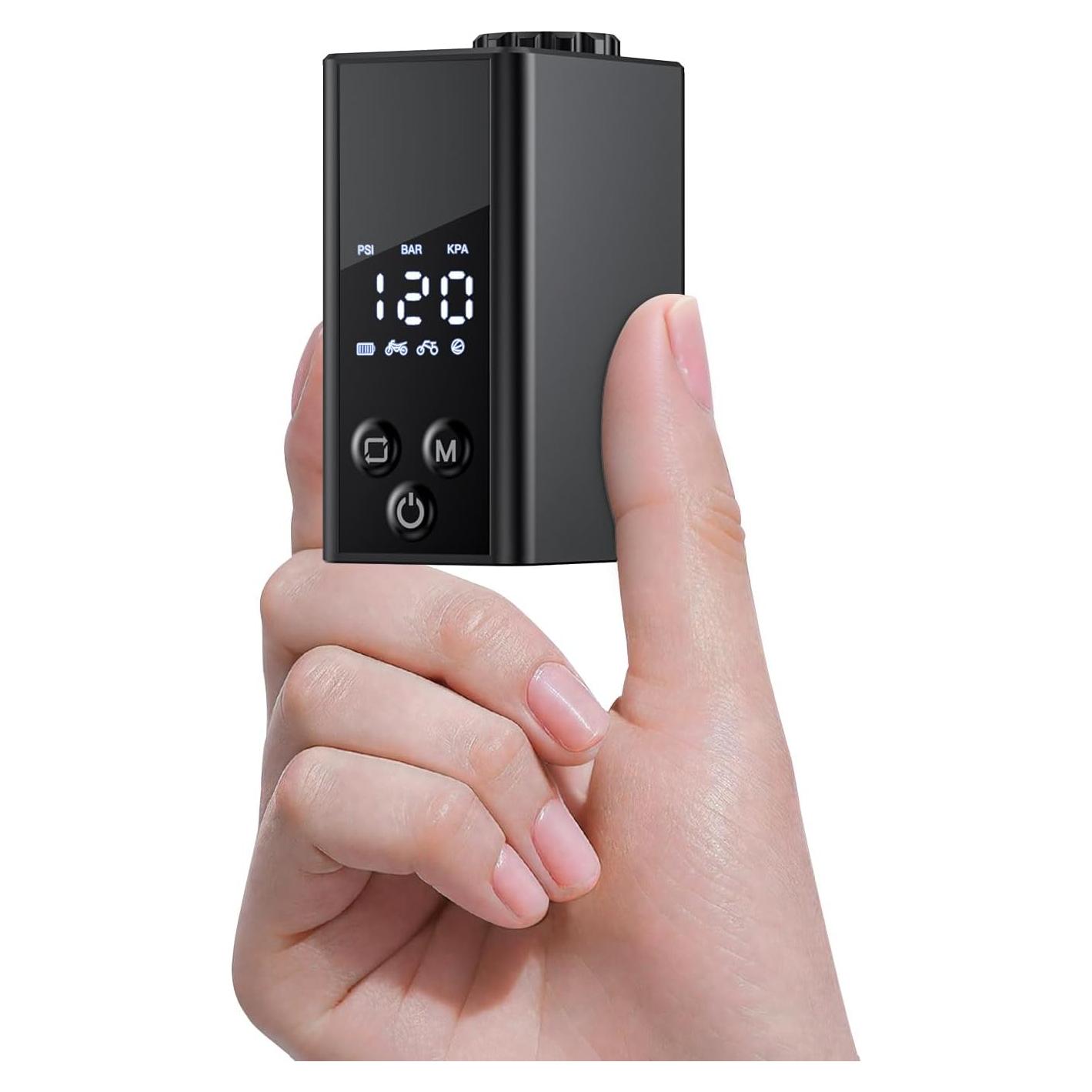 Mini Bomba Eléctrica de Bicicleta EQIIO, 120 PSI, Portátil