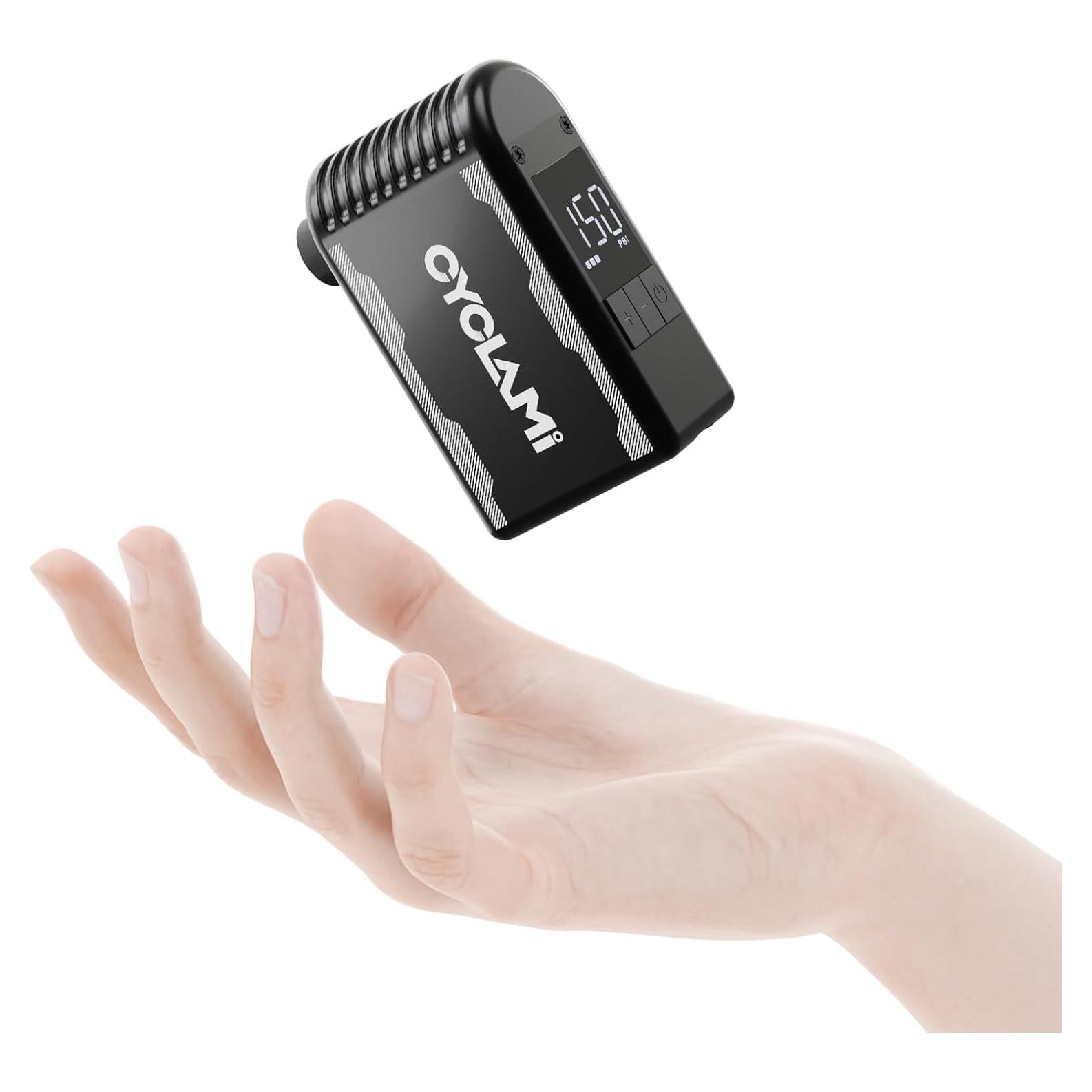 Mini bomba eléctrica para bicicleta CYCLAMI A2MAX 150PSI