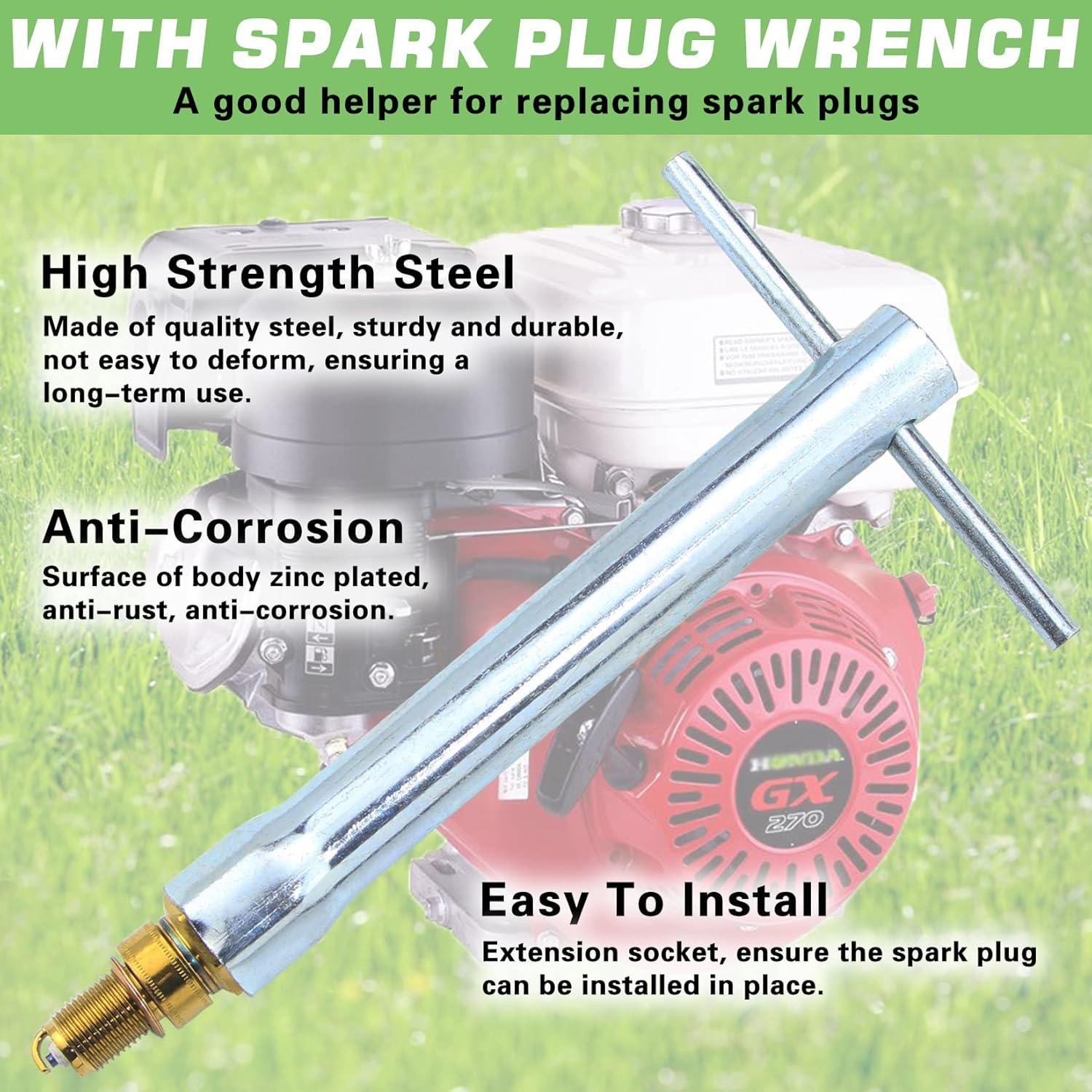 4 Bujías F7TC GREPSPUD para Motores 4 Tiempos + Llave