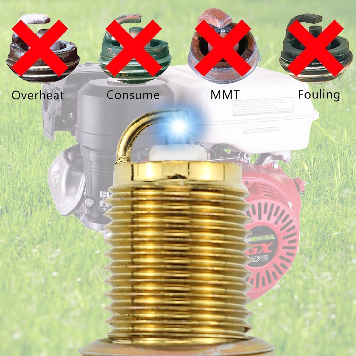 4 Bujías F7TC GREPSPUD para Motores 4 Tiempos + Llave