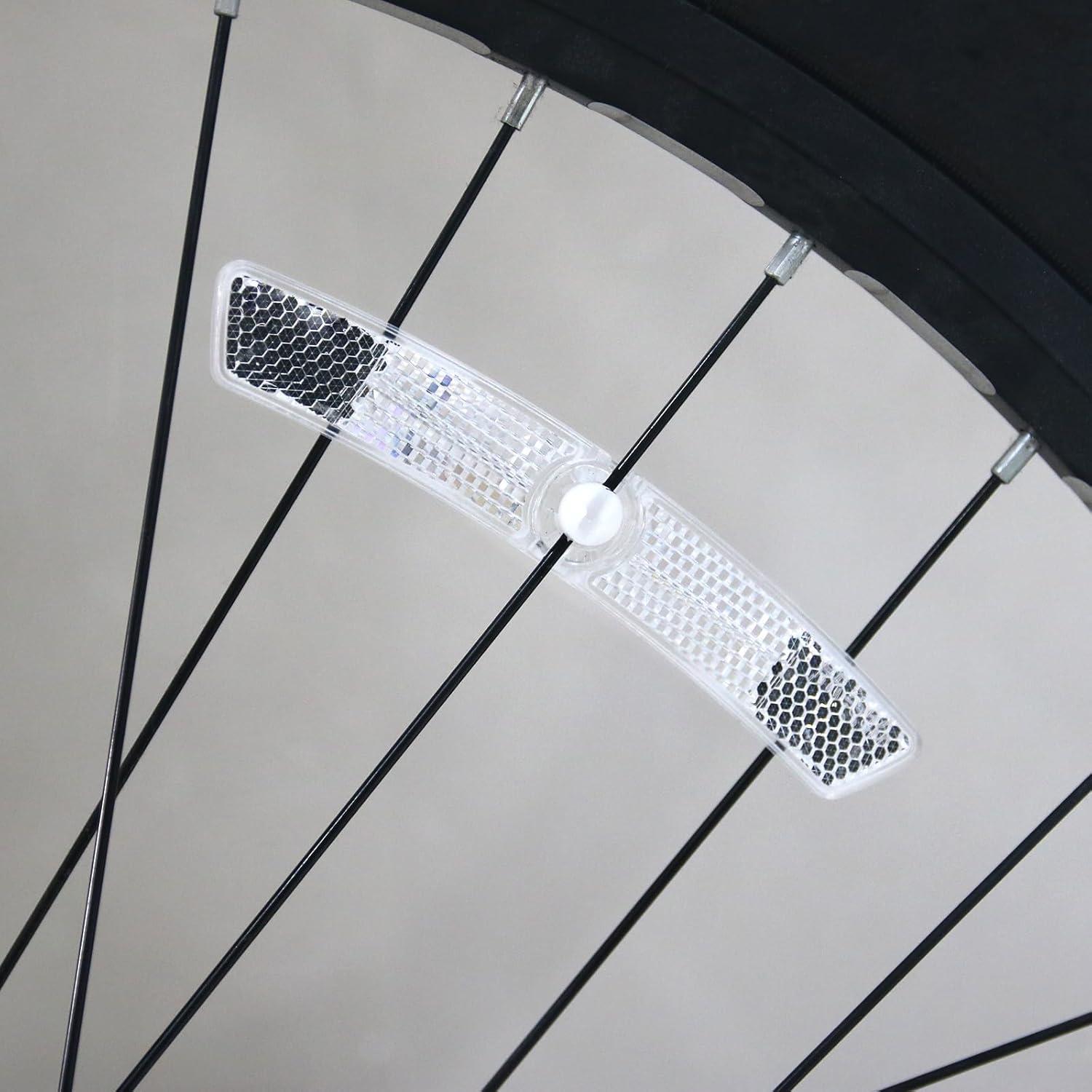 Reflectores de Rueda de Bicicleta DEMYPROX 4 Piezas Alta Visibilidad