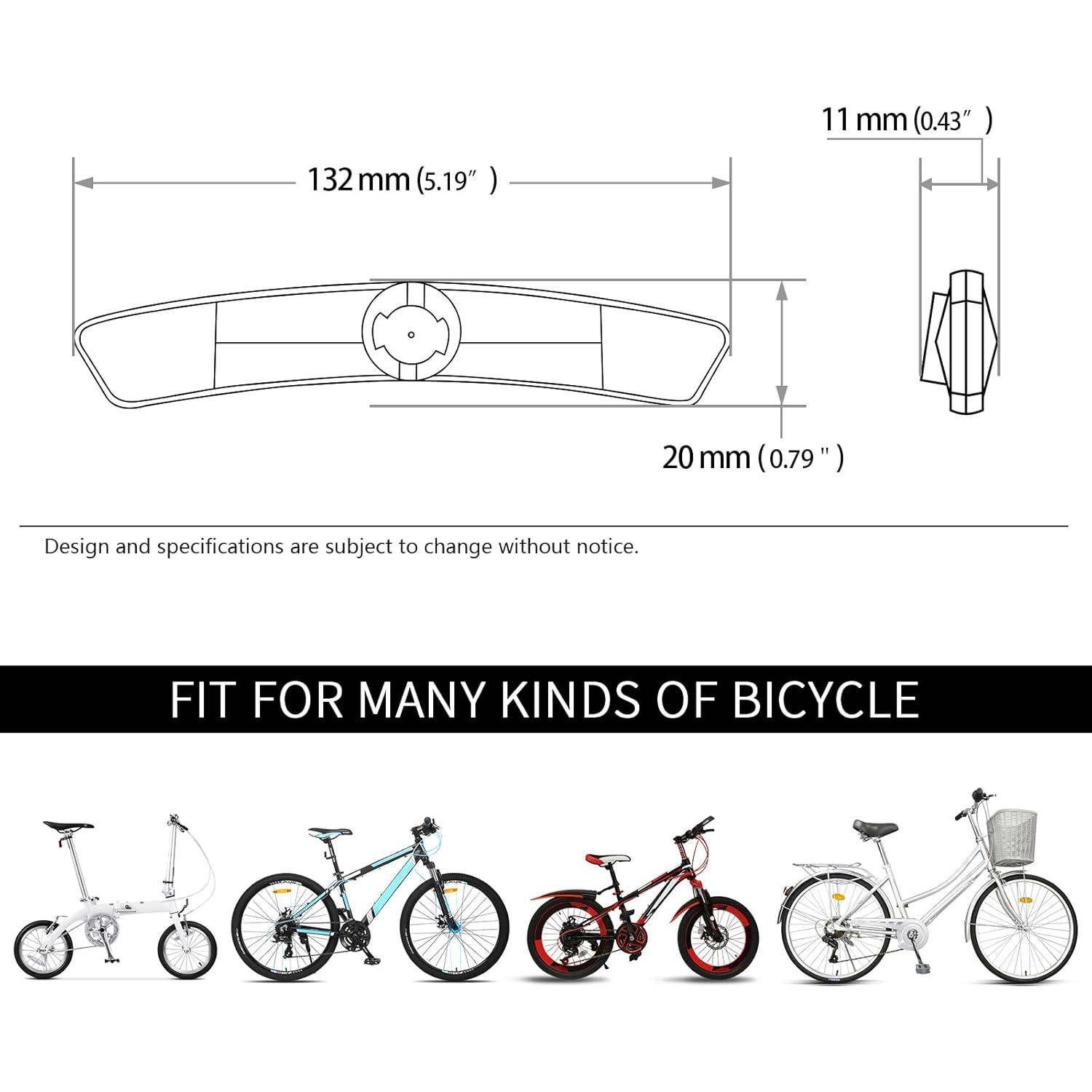 Reflectores de Rueda de Bicicleta DEMYPROX 4 Piezas Alta Visibilidad