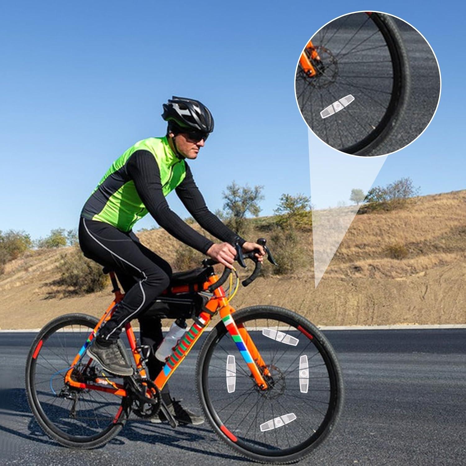 Reflectores de Rueda de Bicicleta QfwdfcTrenz 2 Pcs Reflectivos