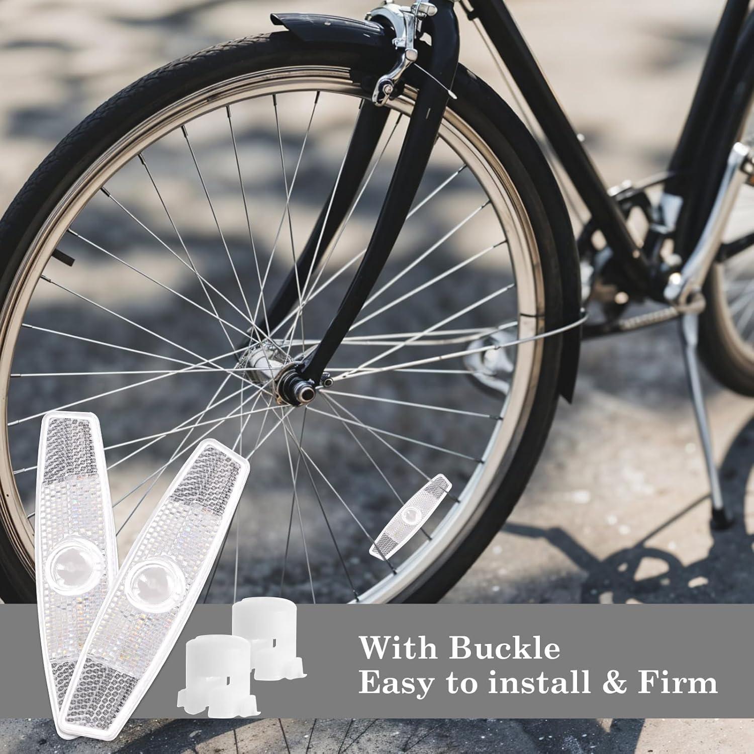 Reflectores de Rueda de Bicicleta QfwdfcTrenz 2 Pcs Reflectivos