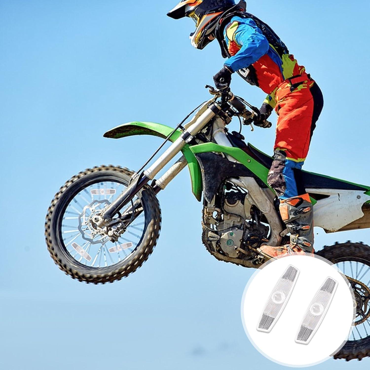 Reflectores de Rueda de Bicicleta QfwdfcTrenz 2 Pcs Reflectivos