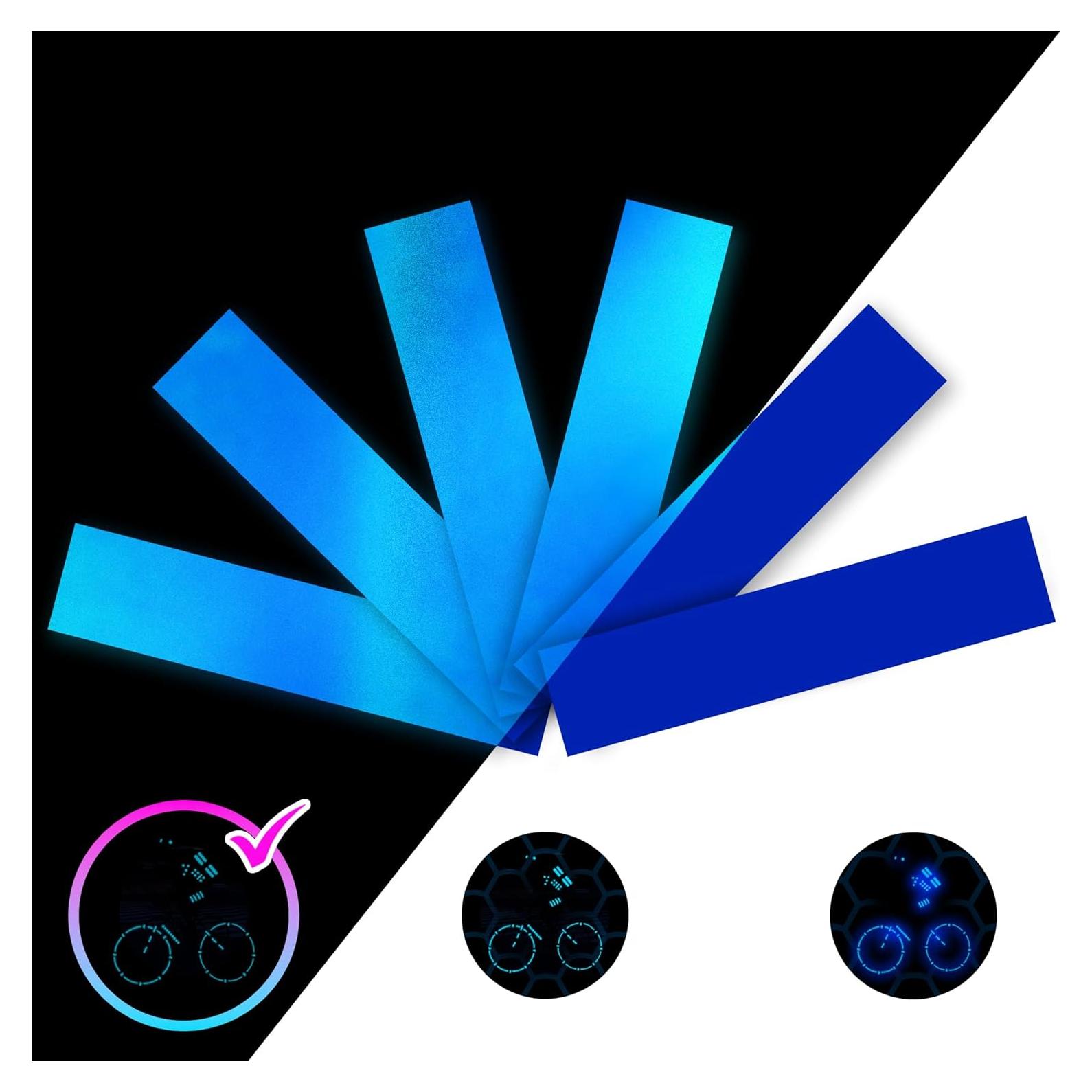 Calcomanías Reflectantes LOOM 6pcs Azul Ingeniero Impermeables