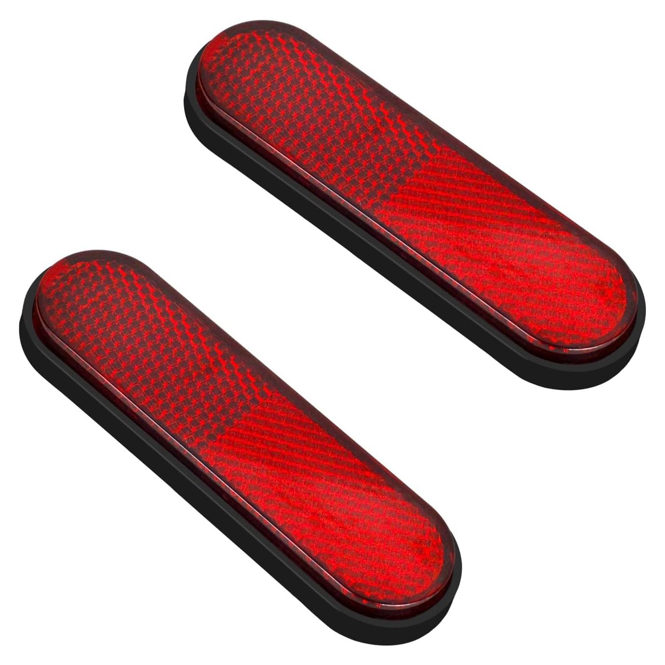 Reflectores Rojos de Seguridad NTHREEAUTO para Motocicleta