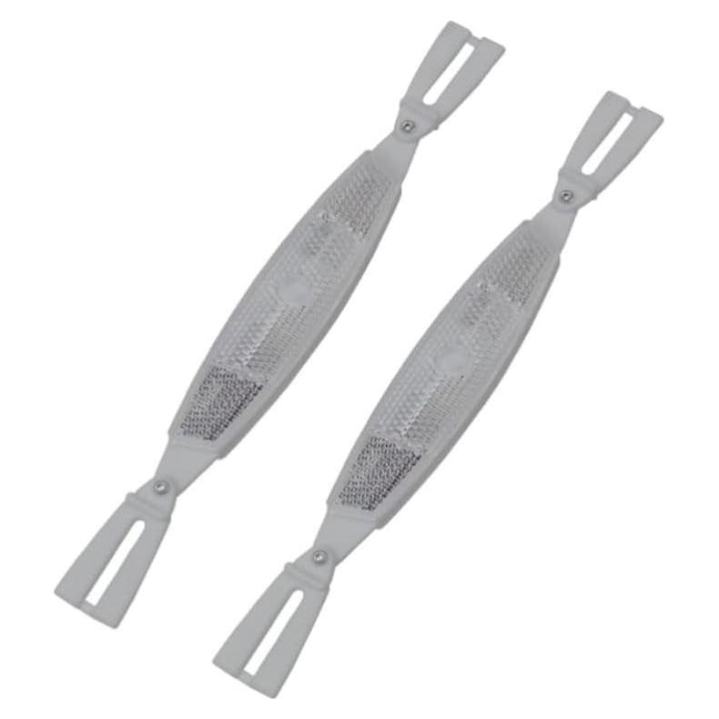 Reflectores de Rueda de Bicicleta Happyyami - Plástico Plateado