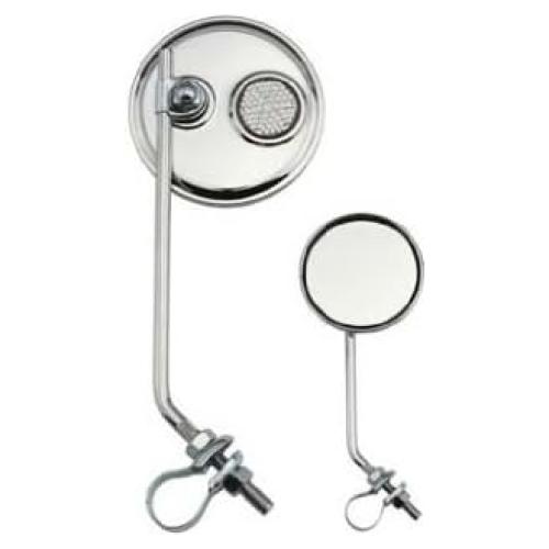 Espejo Redondo Lowrider Cromo para Bicicleta Izquierda
