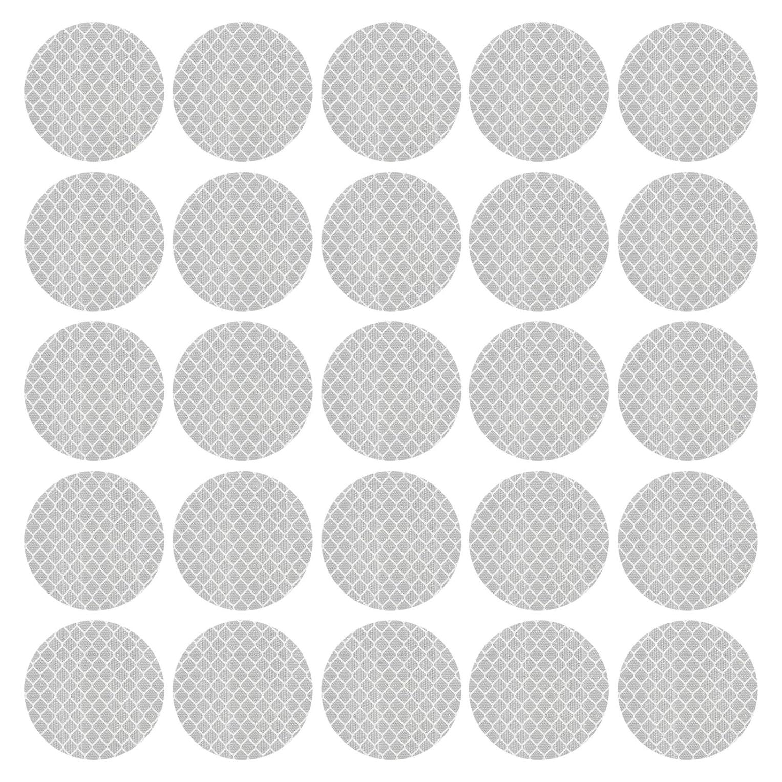 Calcomanías Reflectantes PATIKIL 30 Pcs 5x5 cm Plata