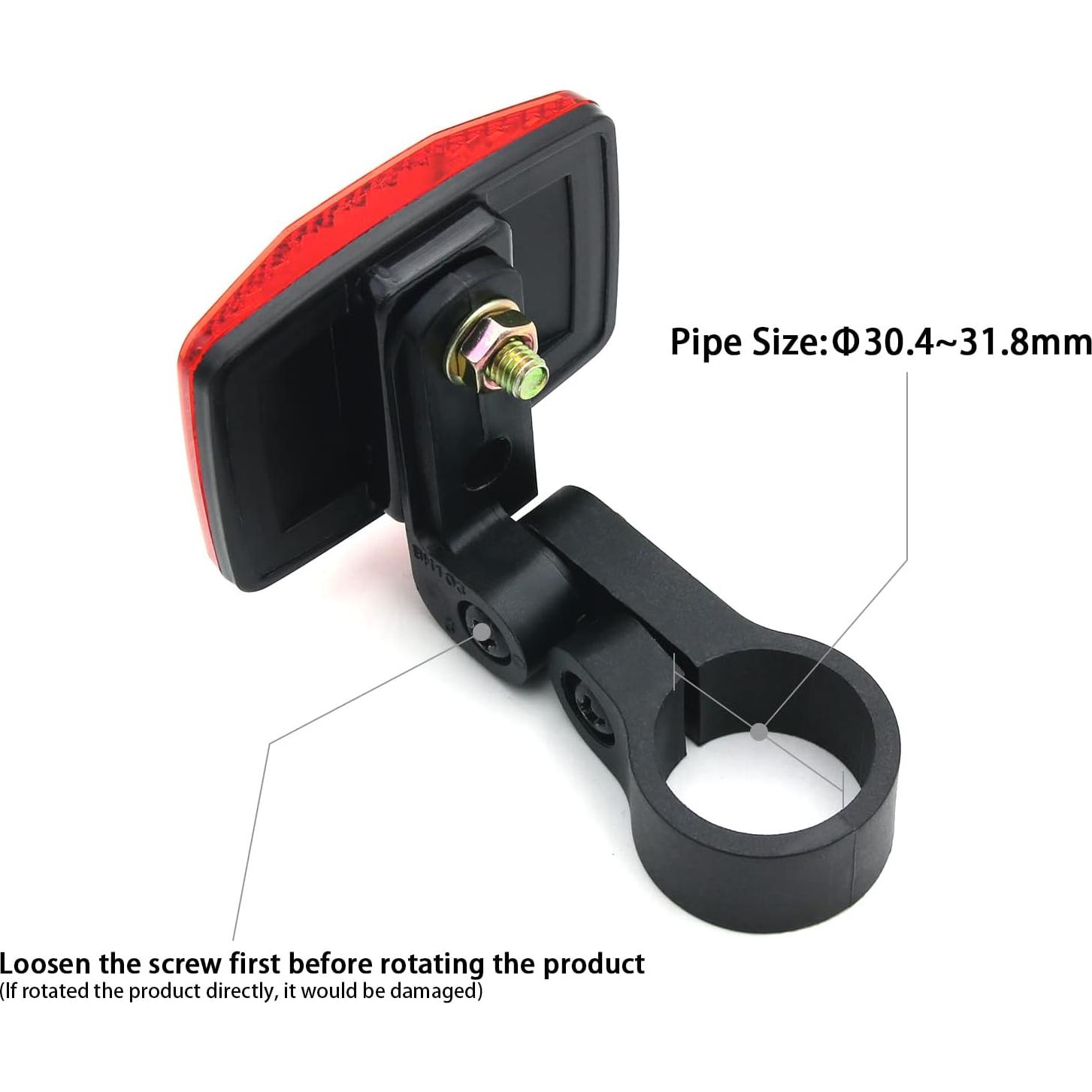 Reflector Trasero de Bicicleta MFC PRO para Tija de Sillín Rojo