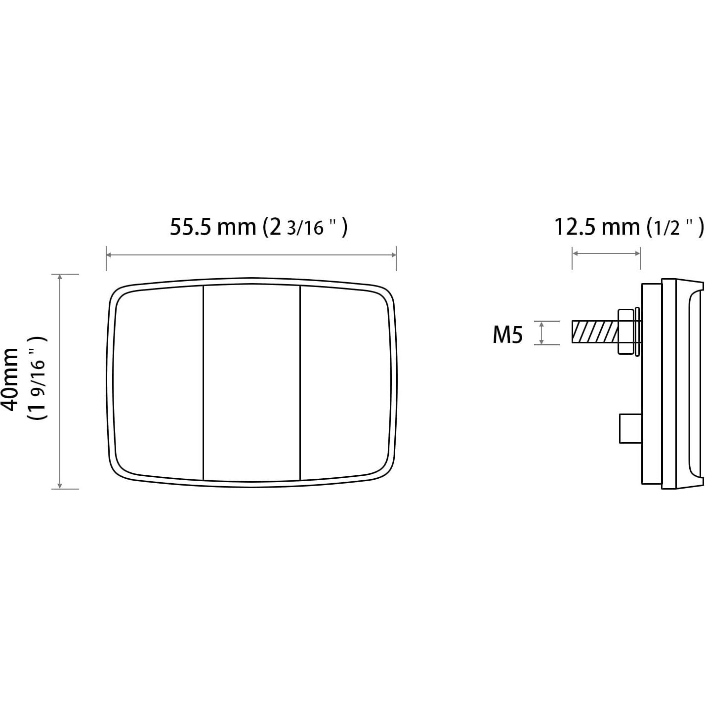 Reflector Trasero de Bicicleta MFC PRO para Tija de Sillín Rojo