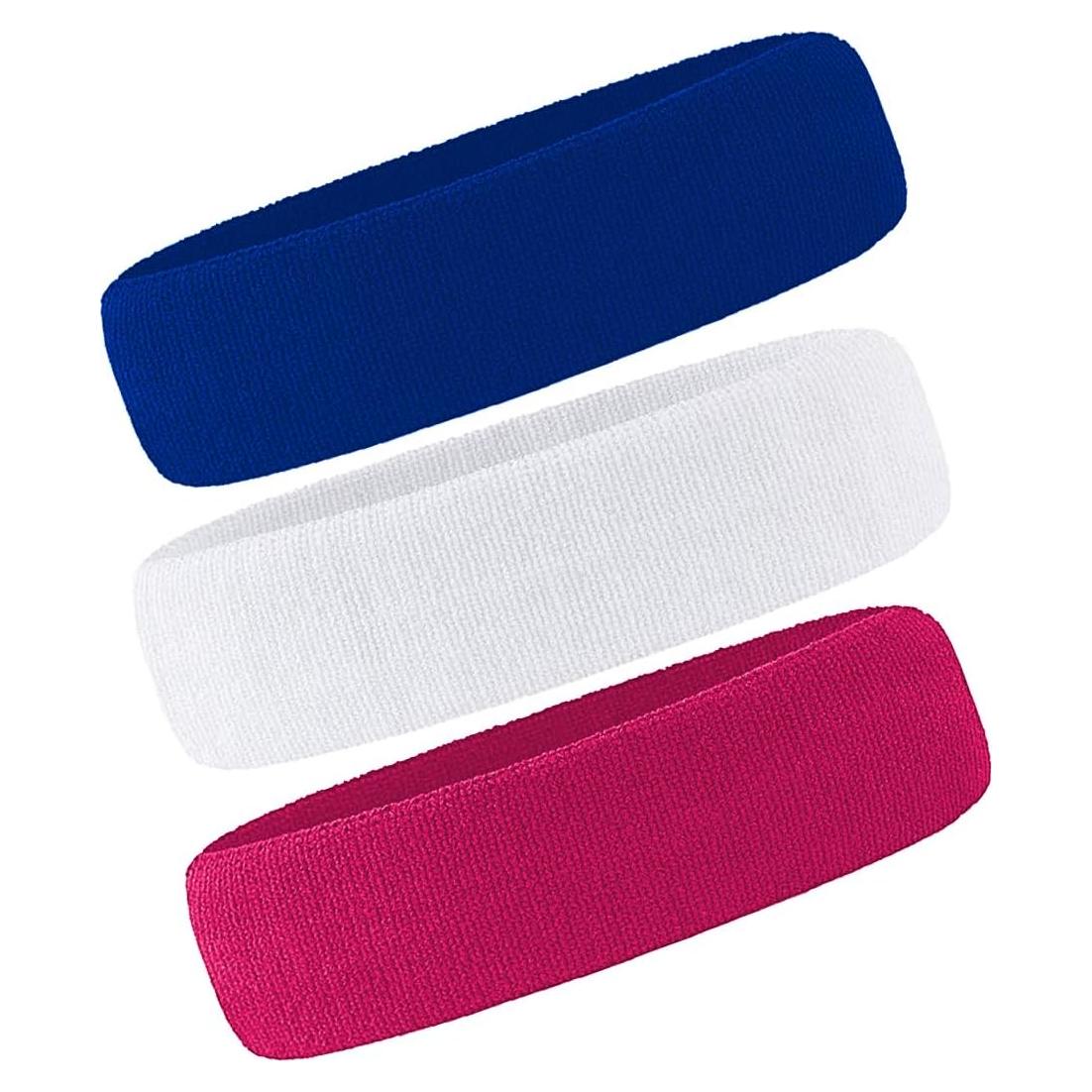 Paquete de 3 bandas de rizo Oureamod para deporte 5.1 cm