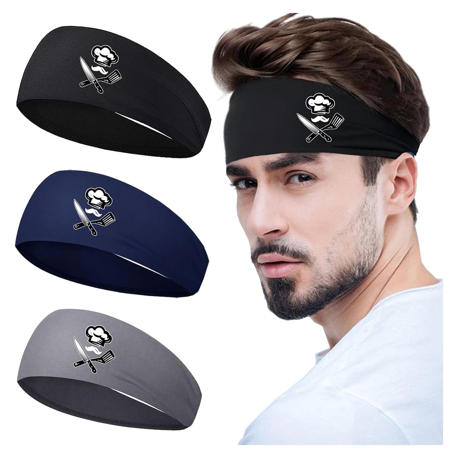 3 Bandas para la Cabeza Deportivas Viofre Unisex - Absorbe Sudor