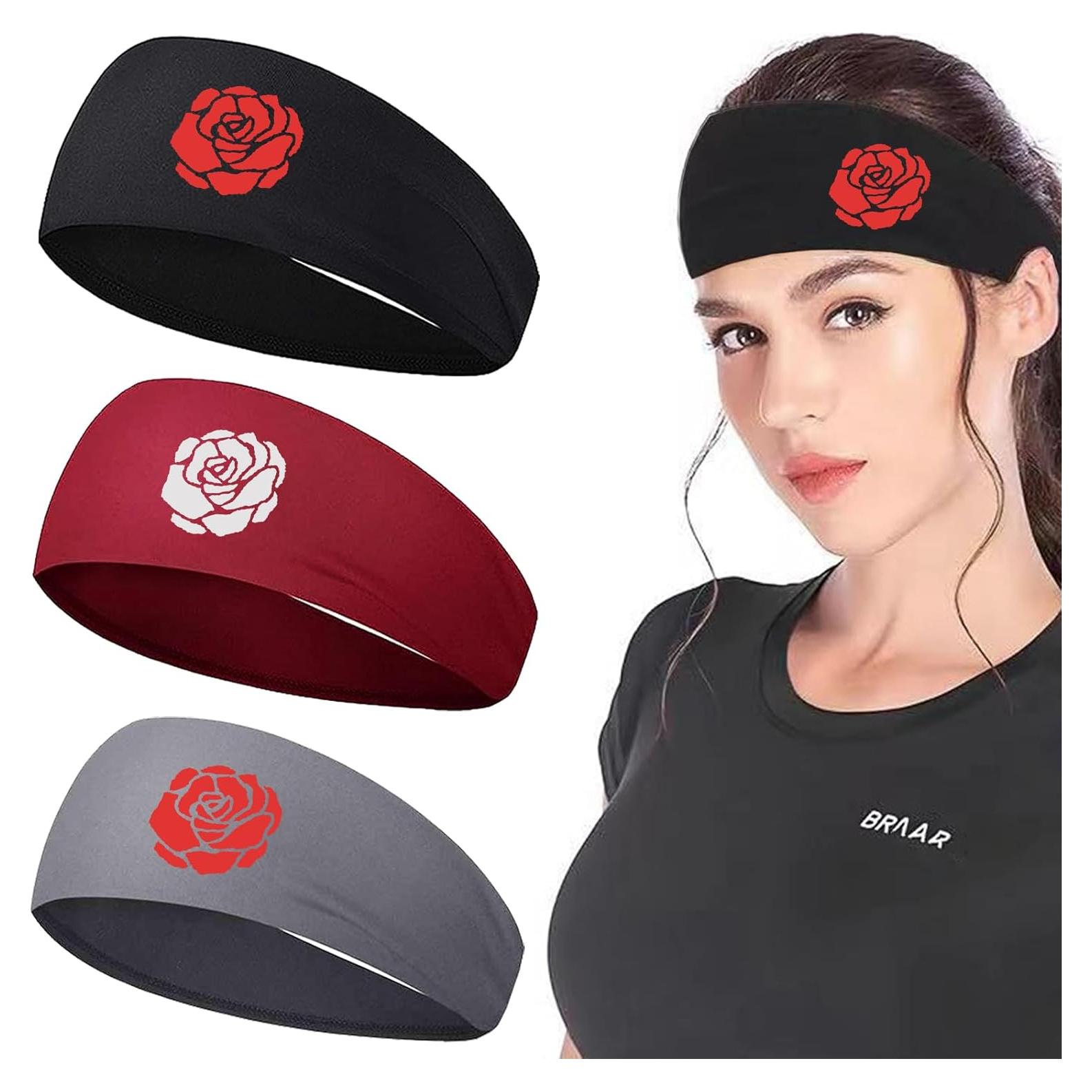 3 Diademas Deportivas Viofre para Correr Unisex - Absorbe Sudor