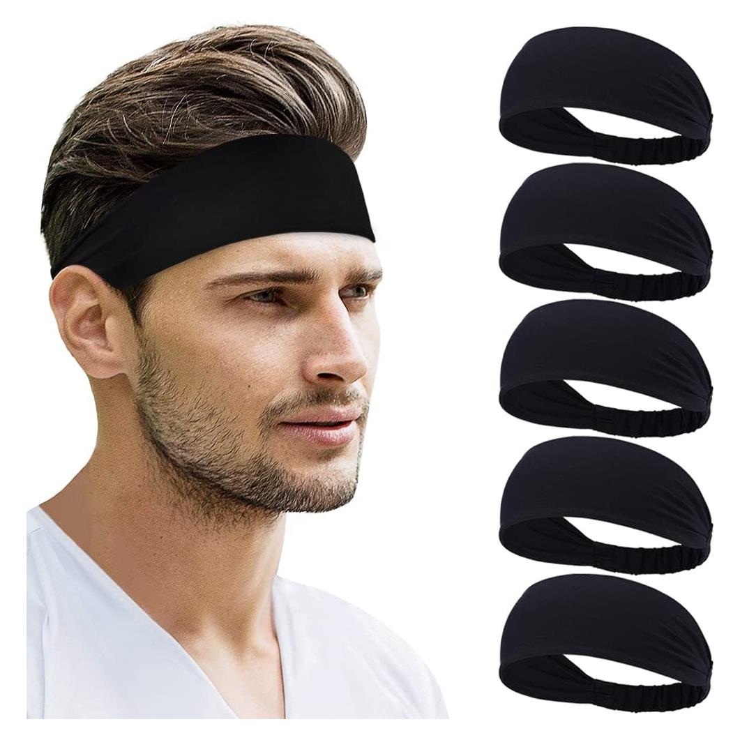Bandas para la Cabeza Beister Unisex - Paquete de 5, Antideslizantes