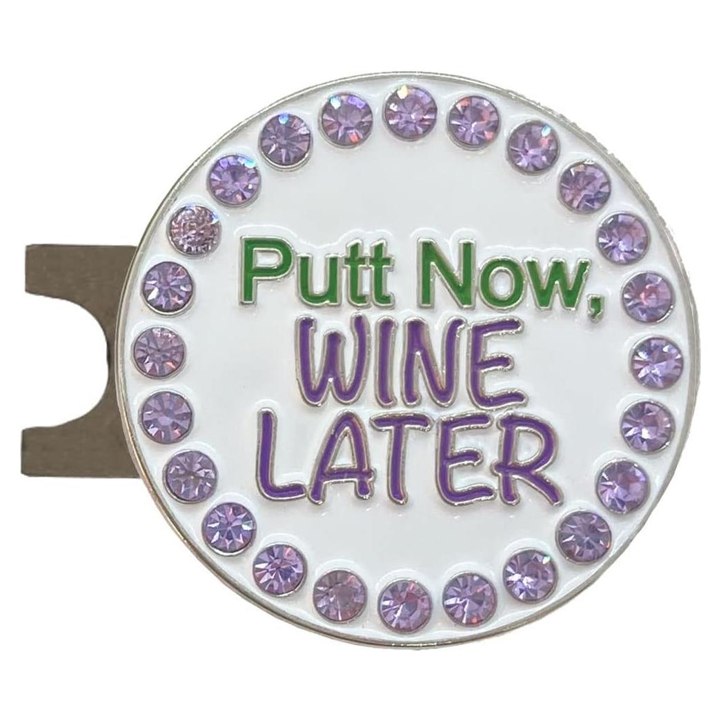 Marcador de Pelota de Golf Giggle Golf Putt Now Wine Later