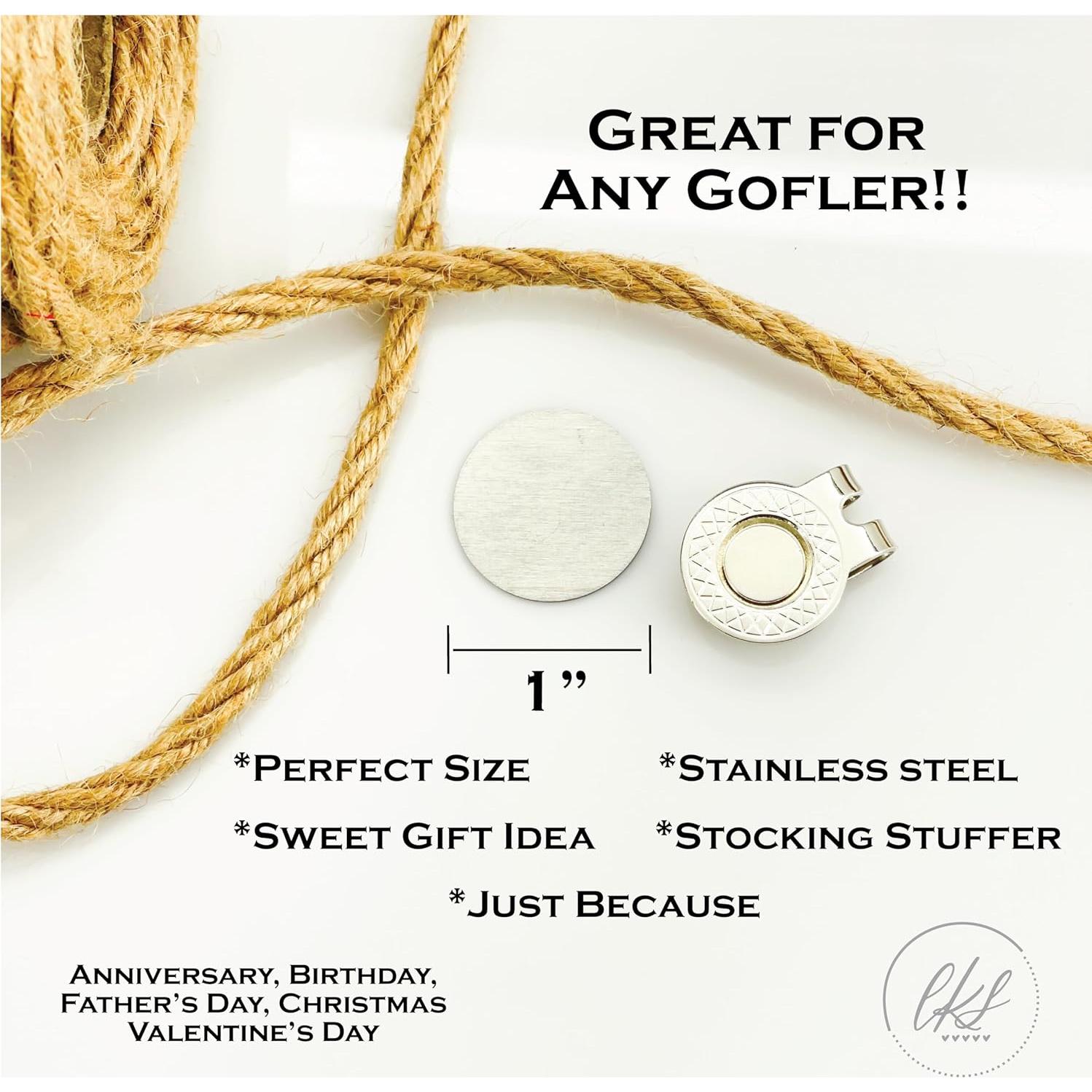 Marcador de Pelota de Golf de Acero Genérico 2.54 cm