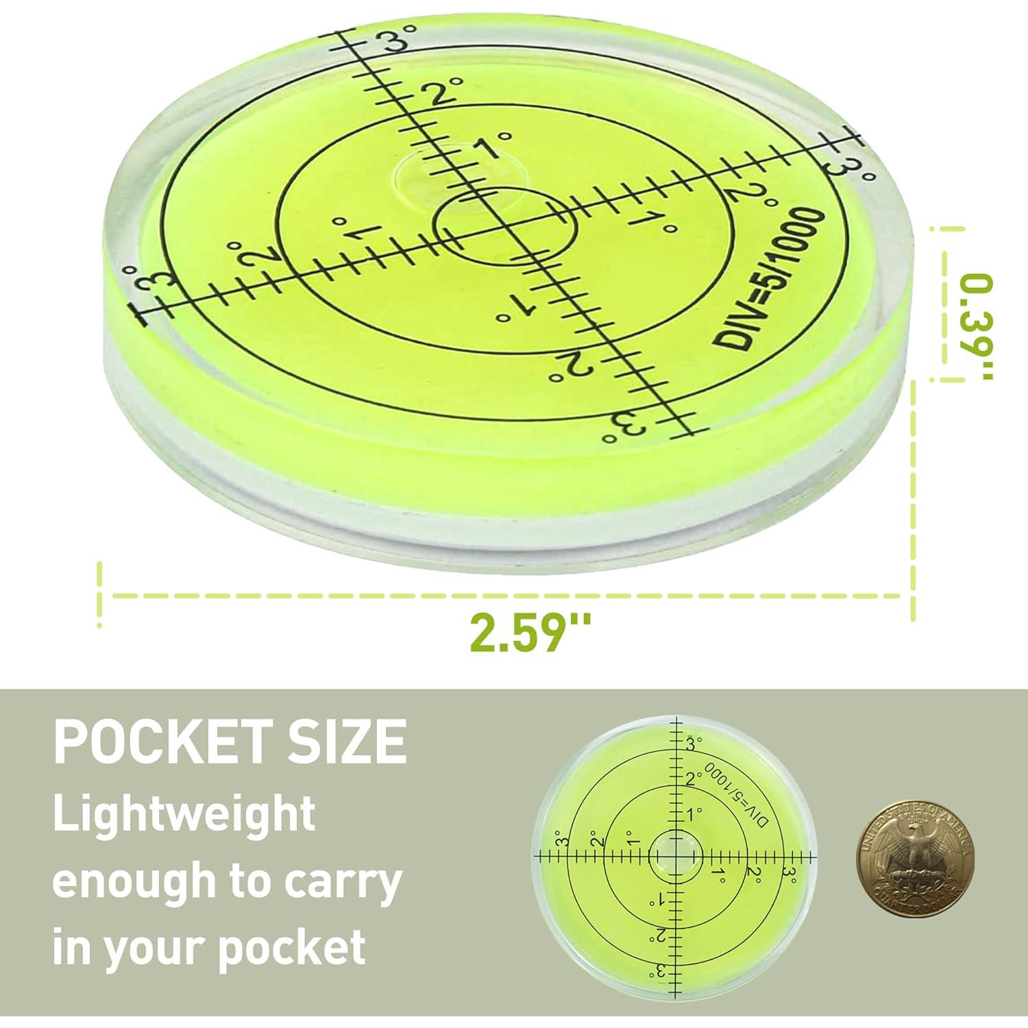Marcador de Golf Golfupp Pro Putt con Nivel de Burbuja 66x12mm