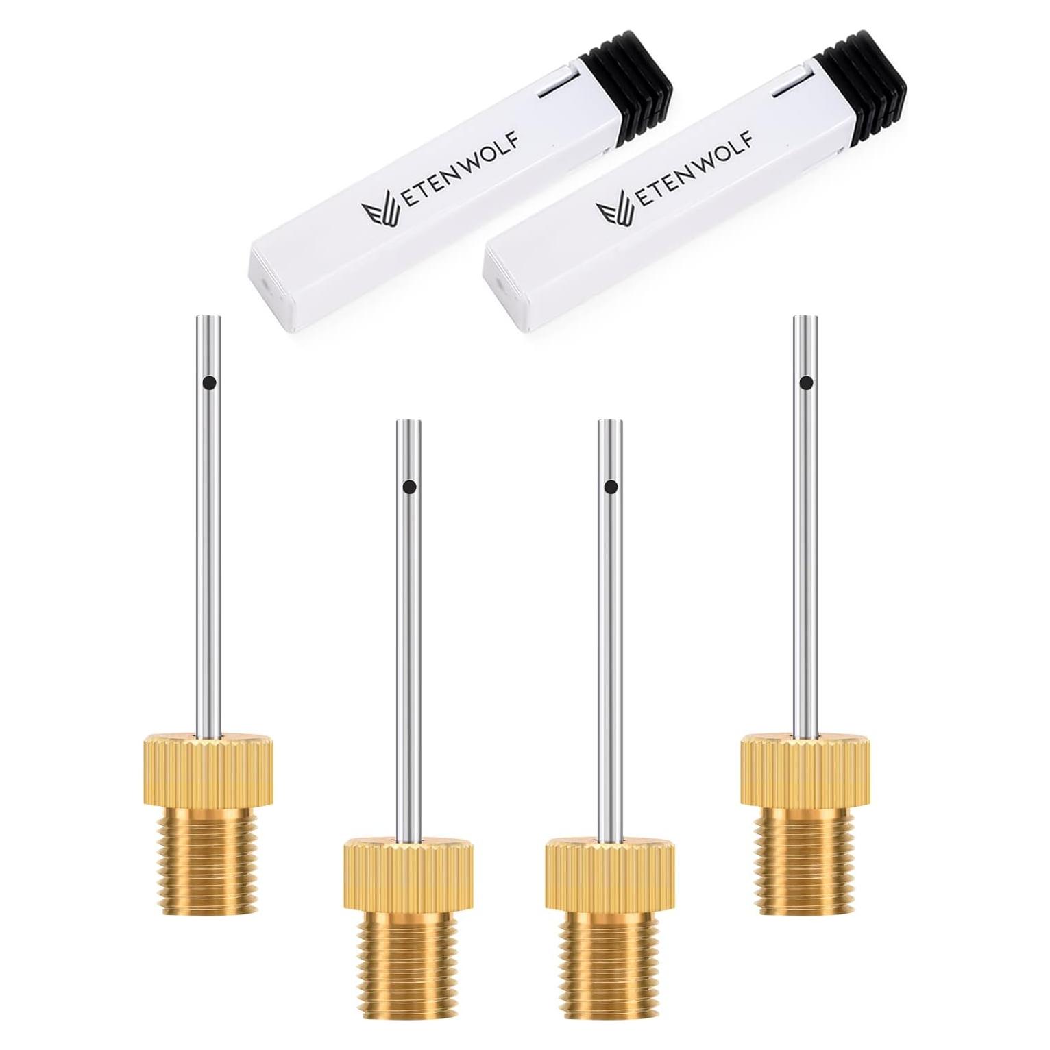Agujas de Bomba de Aire ETENWOLF de Latón - 4 Unidades