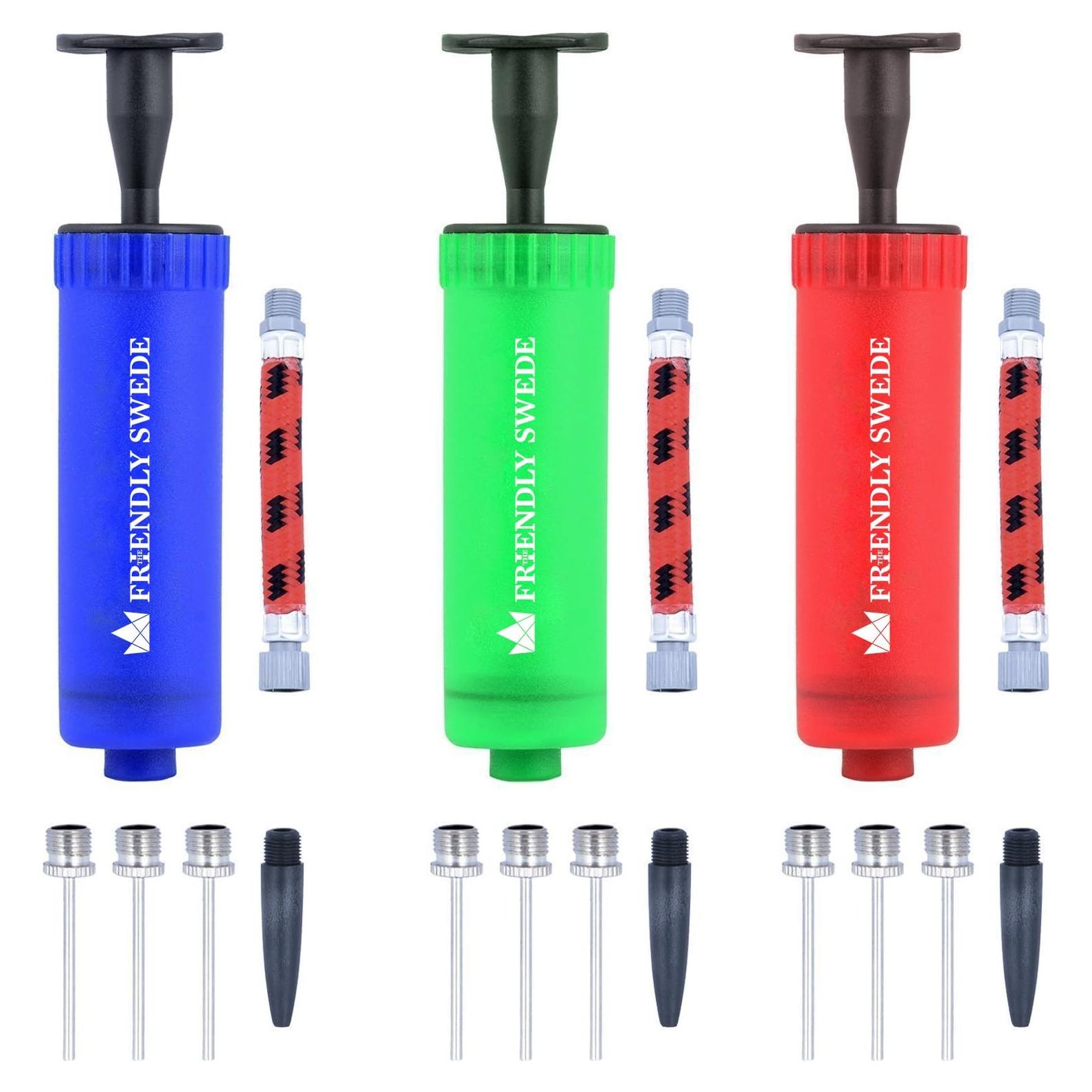 Bomba de Pelotas Manual Swede - 3 Unidades para Voleibol, Fútbol y Baloncesto