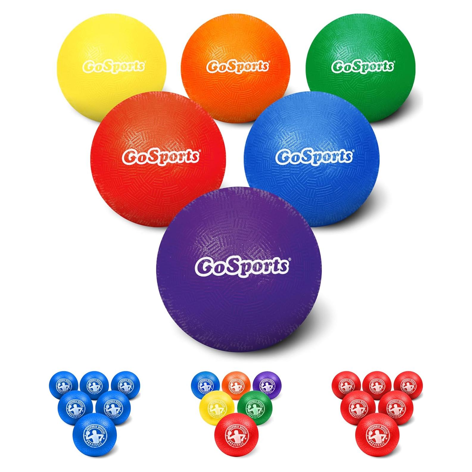 Juego de 6 Pelotas de Dodgeball Inflables GoSports 12.7 cm